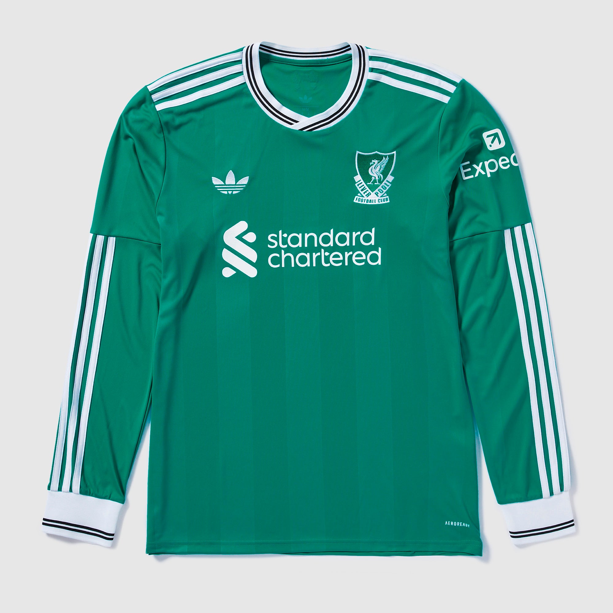 adidas Originals Liverpool 25/26 LS Third Shirt - Sea Green - Mens
