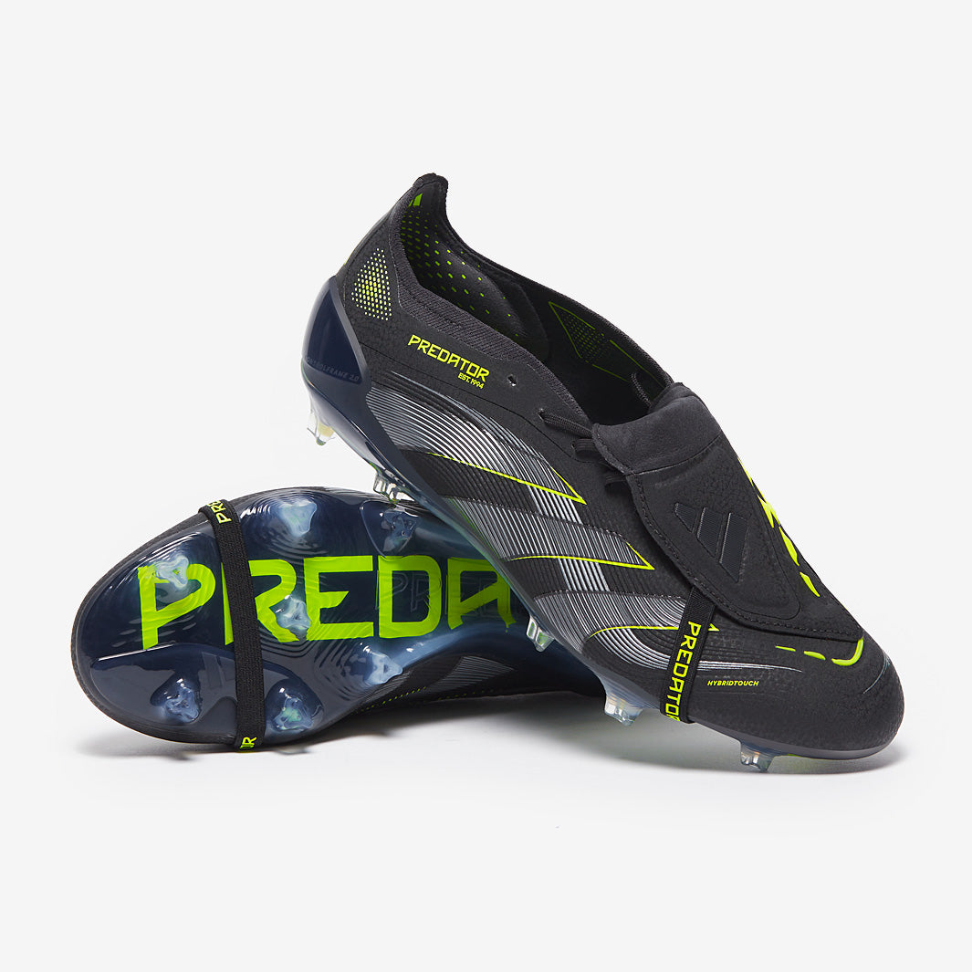 adidas Predator Elite Tongue Firm Ground - Core Black/Carbon/Lucid