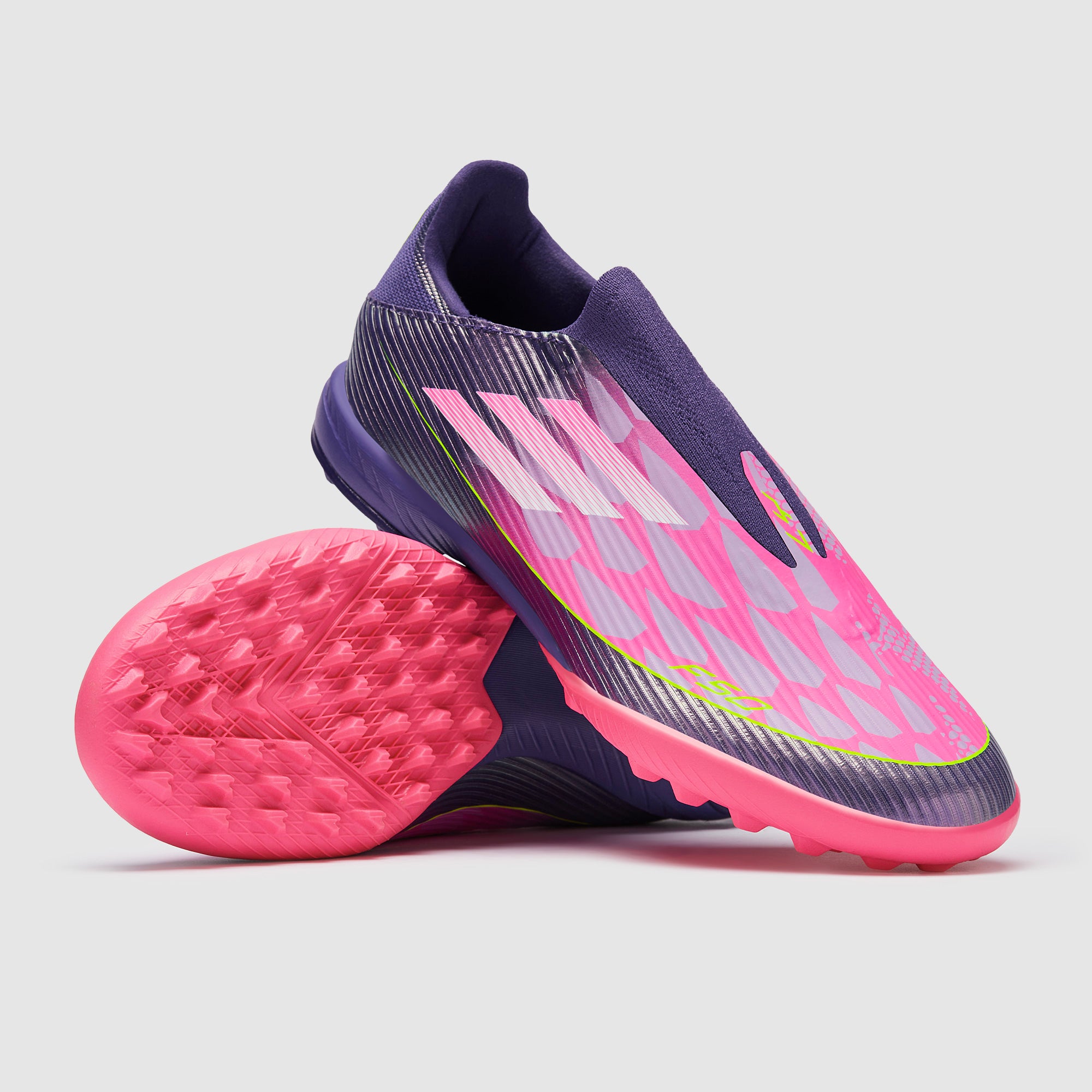 adidas F50 League Laceless x Lamine Yamal Turf - Unity Purple/Ftwr