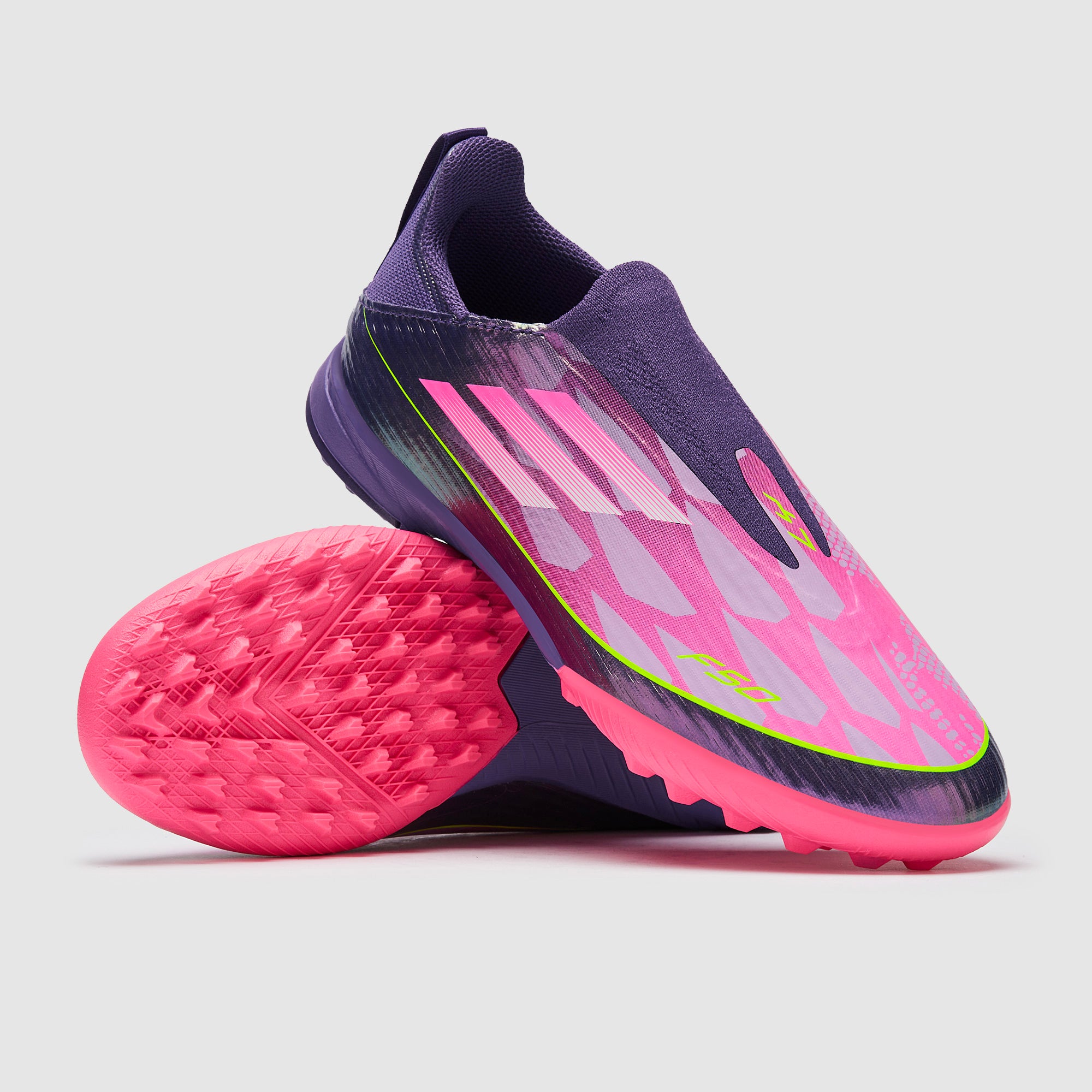 adidas Kids F50 League Laceless x Lamine Yamal Turf - Unity Purple