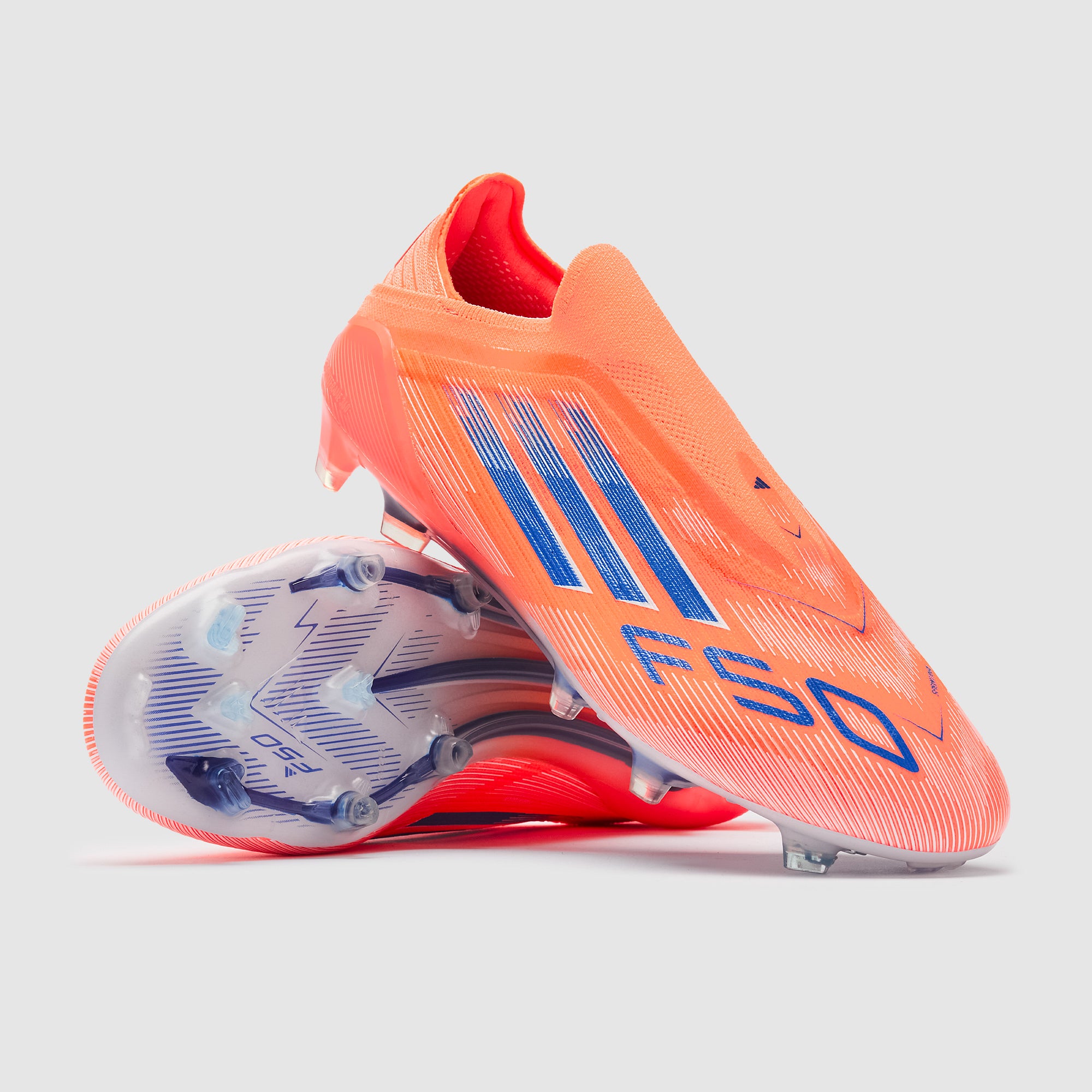 adidas F50 Elite Laceless Firm Ground - Beam Orange/Lucid Blue