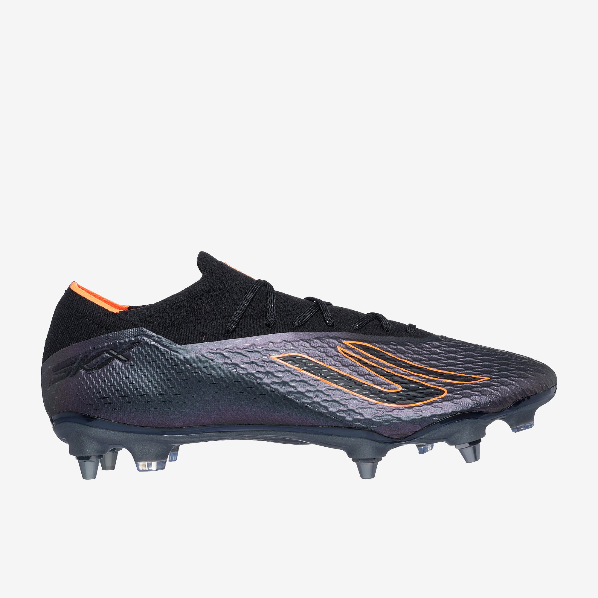 Skechers SKX 2 Elite Soft Ground - Black/Black/Orange - Adult Boots
