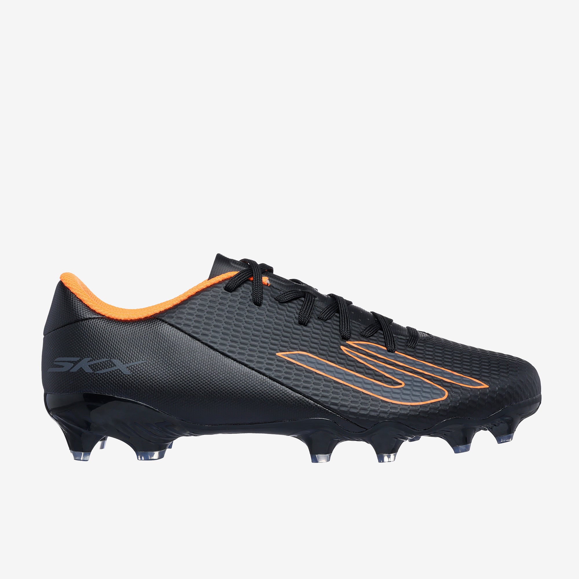 Skechers SKX 2 Academy Firm Ground - Black/Black/Orange - Adult Boots
