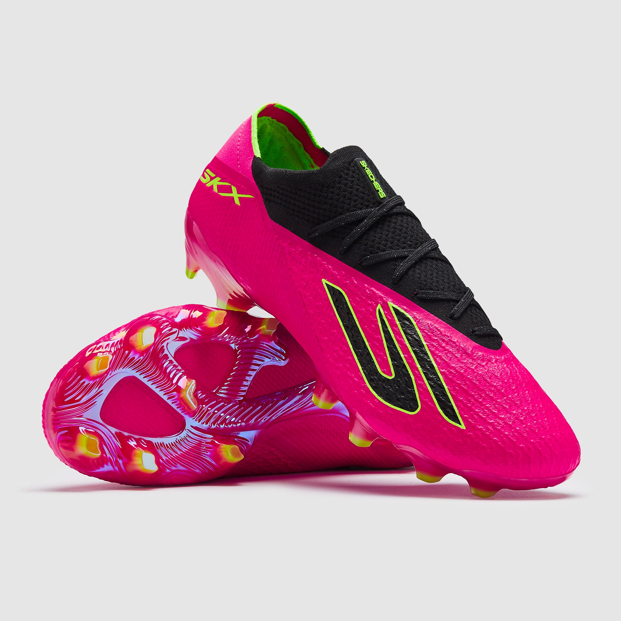 Skechers SKX 2 Elite Firm Ground - Pink/Black/Volt - Adult Boots