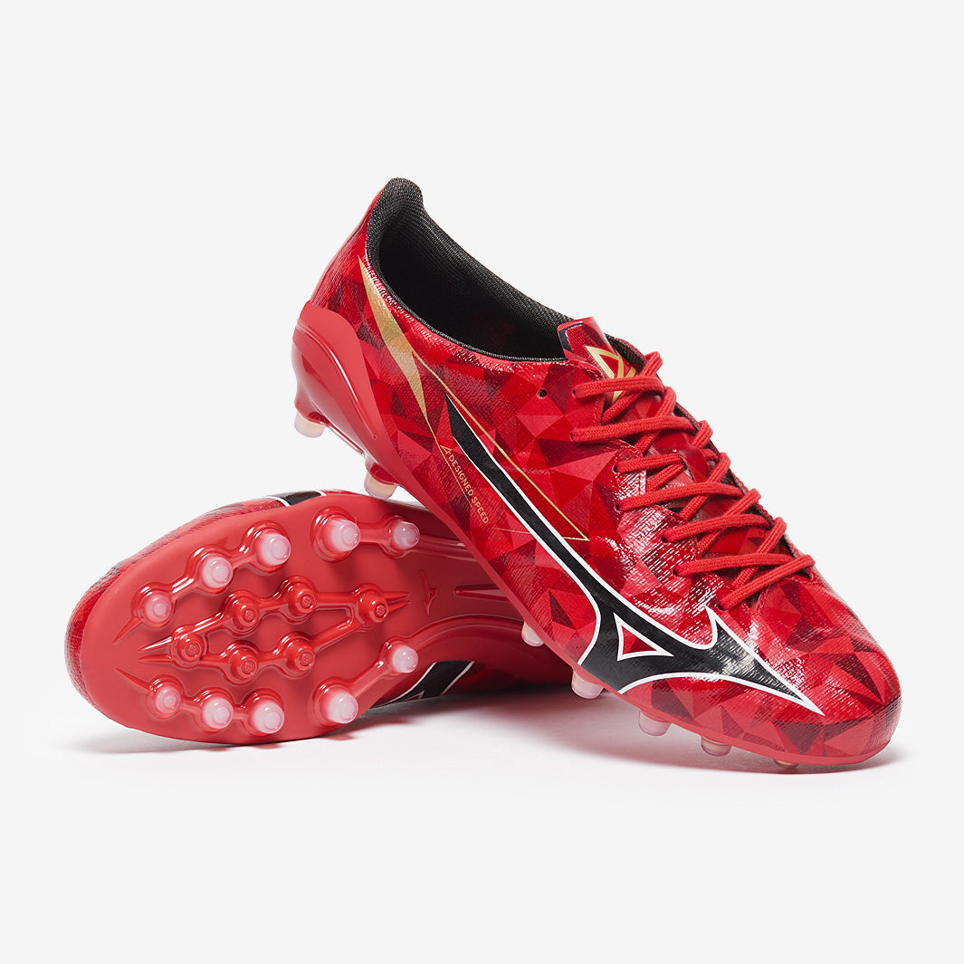 mizuno alpha Ⅱ ELITE AS 24cm Mizuno Alpha II Elite Artifical Grass - Morelia 40th Red/Black