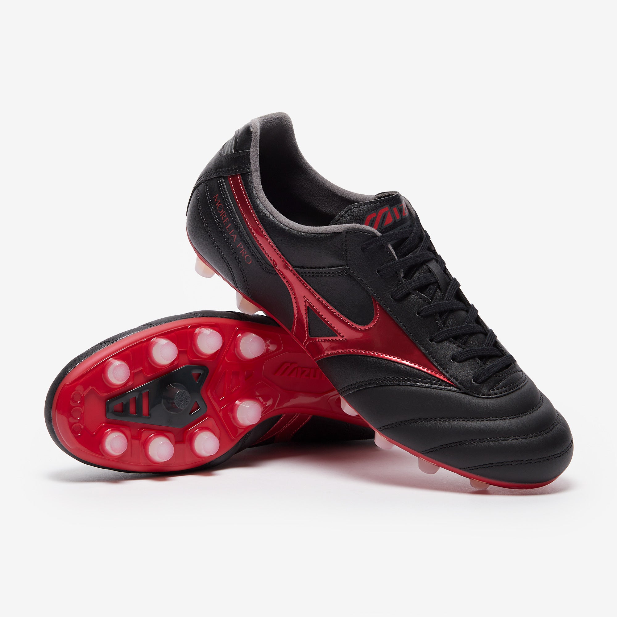 Mizuno Morelia II Pro Firm Ground - Black/Morelia 40th Red/Black