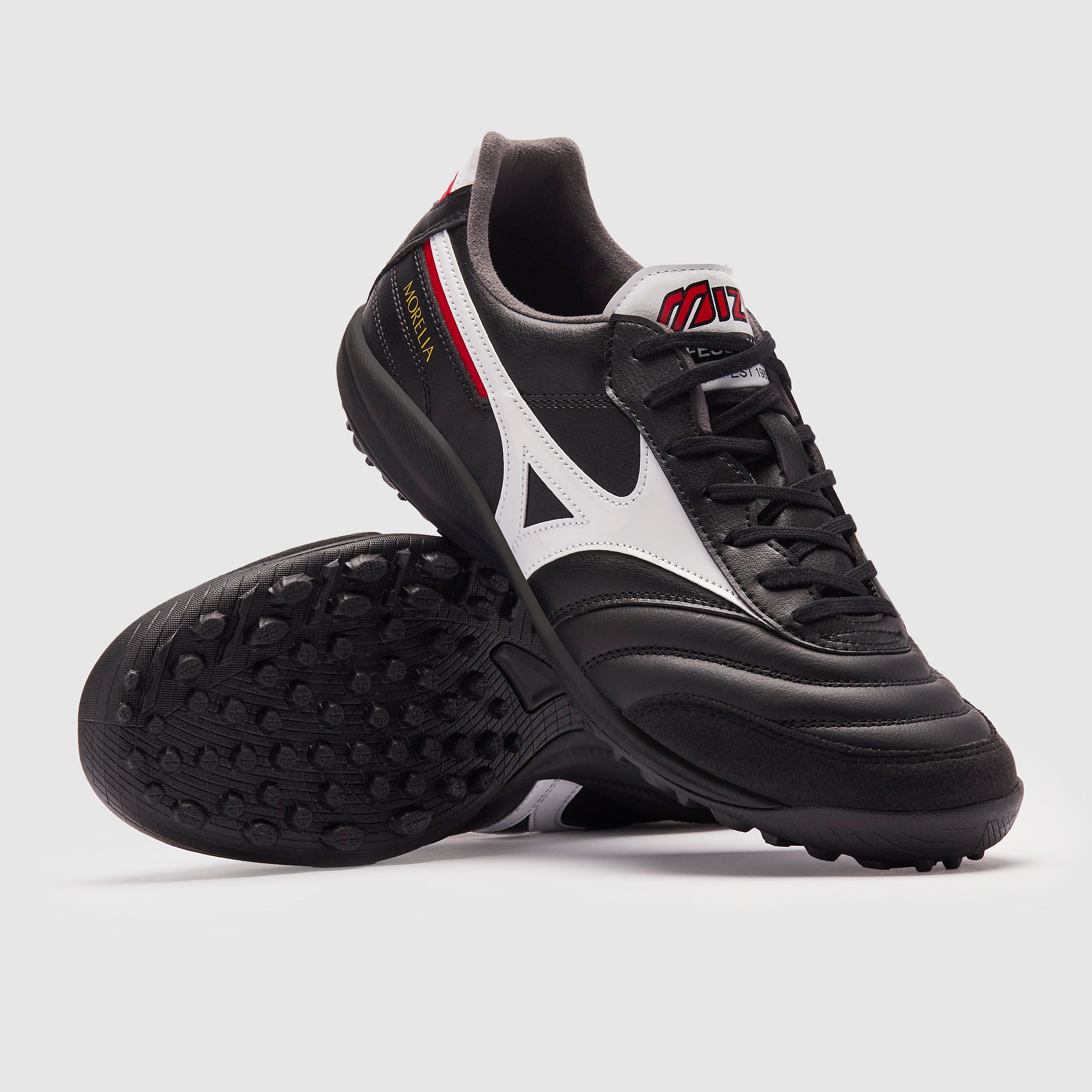 Mizuno Morelia Sala Elite Turf - Black/White/Chinese Red - Adult Boots