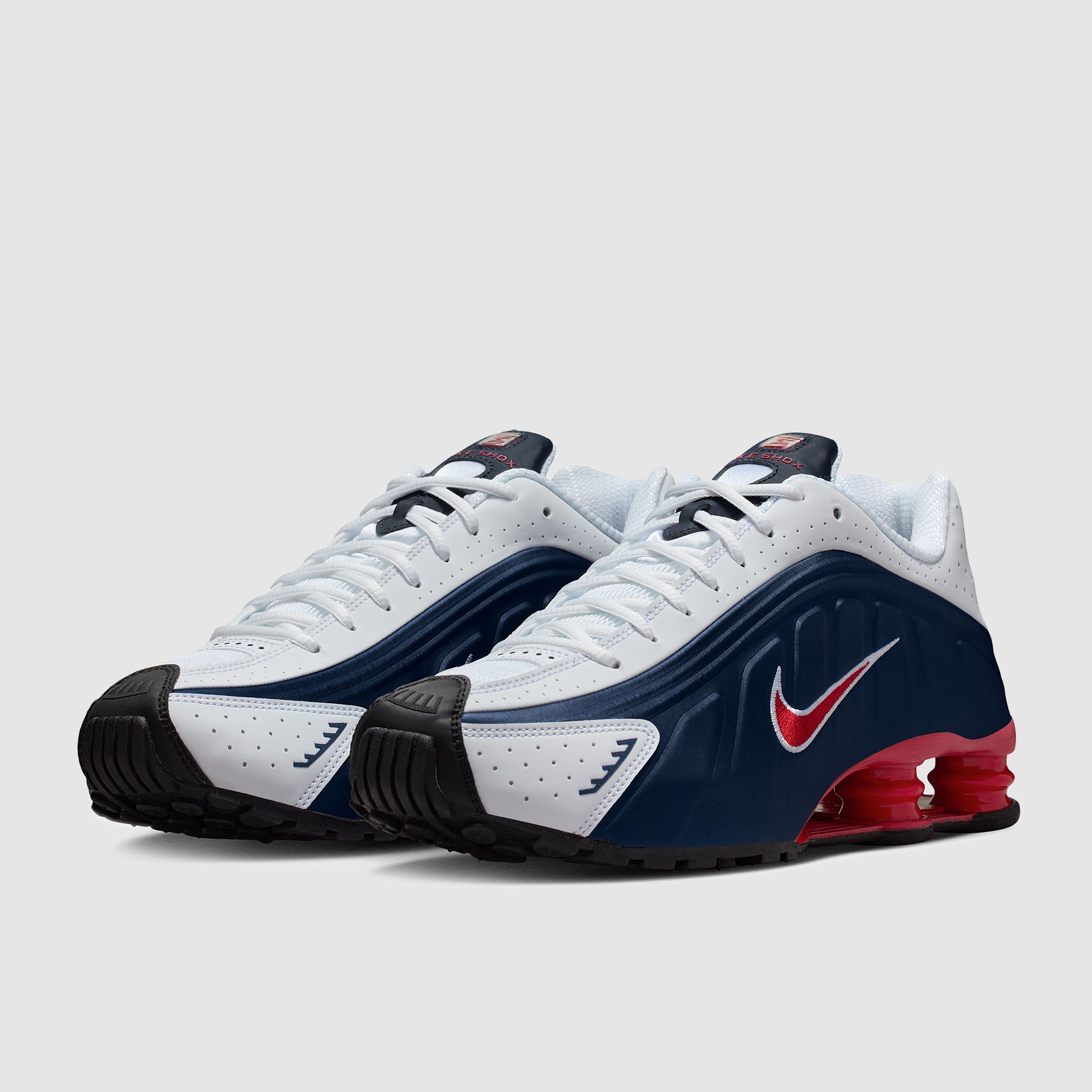 Nike Sportswear Shox R4 - Midnight Navy/Gym Red/White - Trainers