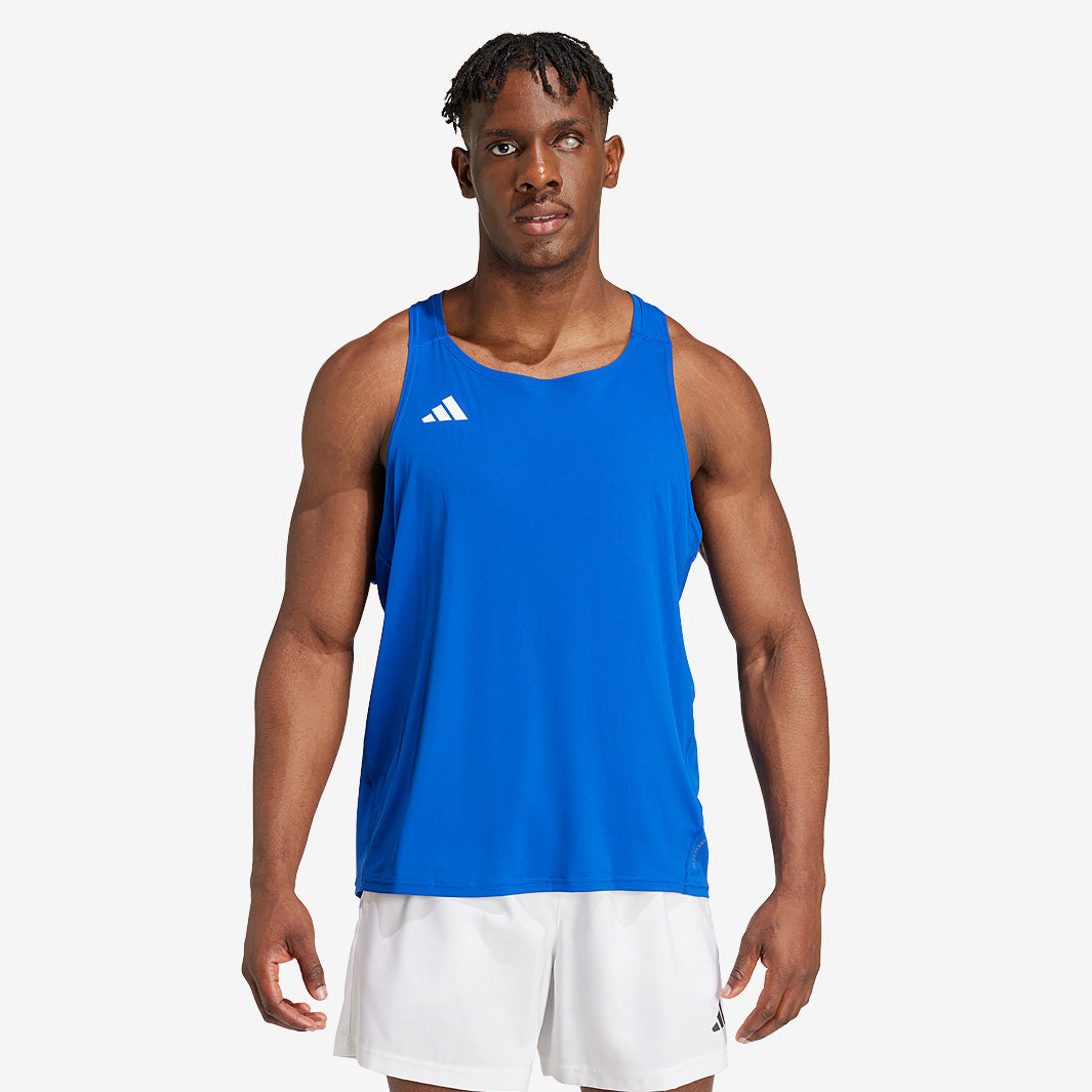 adidas adizero Essentials Singlet - Team Royal Blue - Mens Clothing