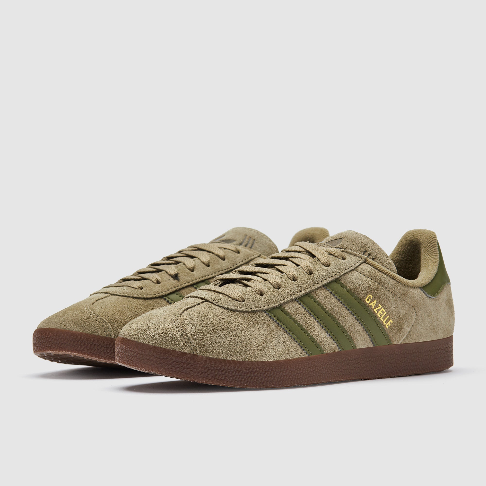 adidas gazelle silver green womens adidas Originals Gazelle - Orbit Green/Focus Olive/Gold Metallic -Trainers