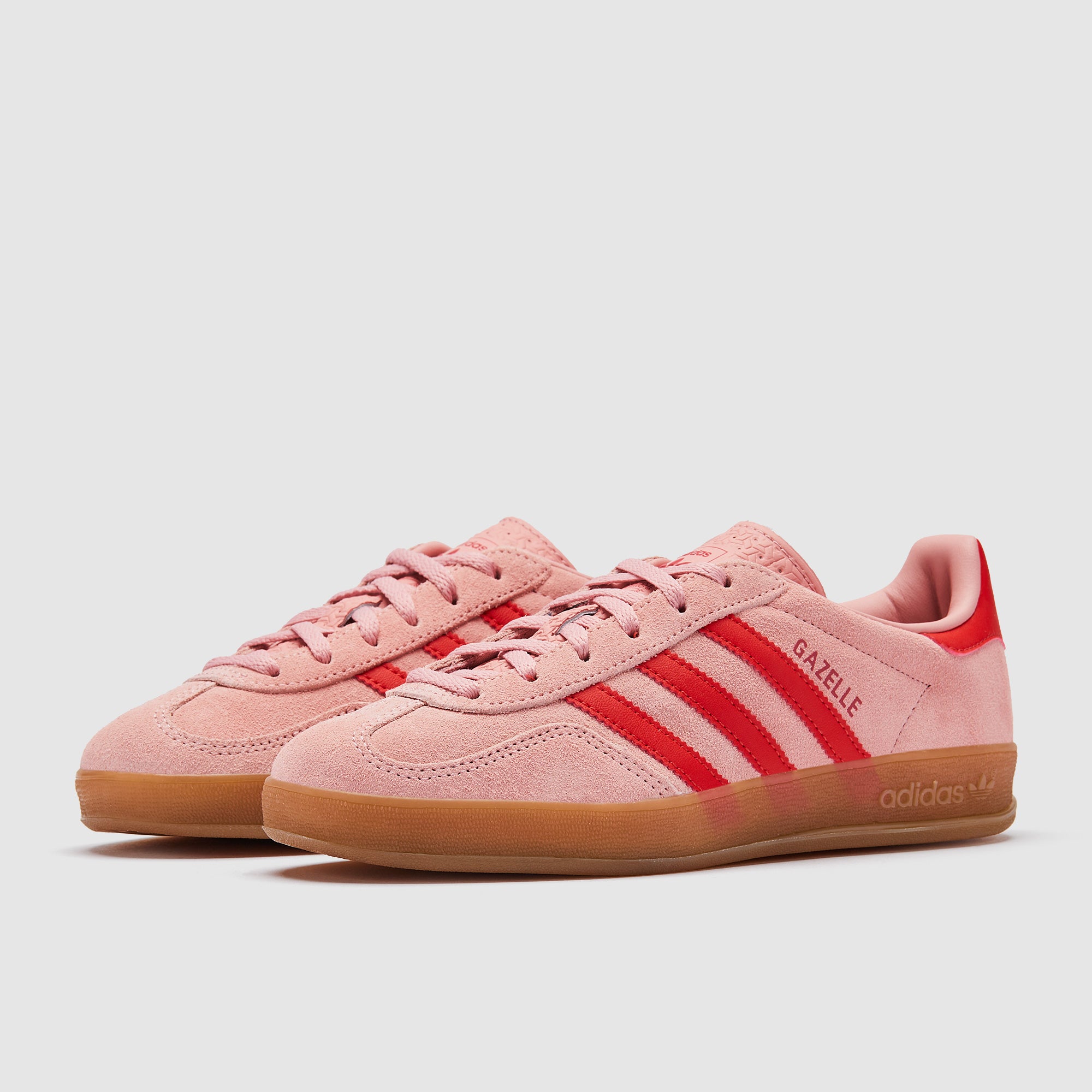 adidas Originals Womens Gazelle Indoor - Wonder Mauve/Red/Gum - Trainers