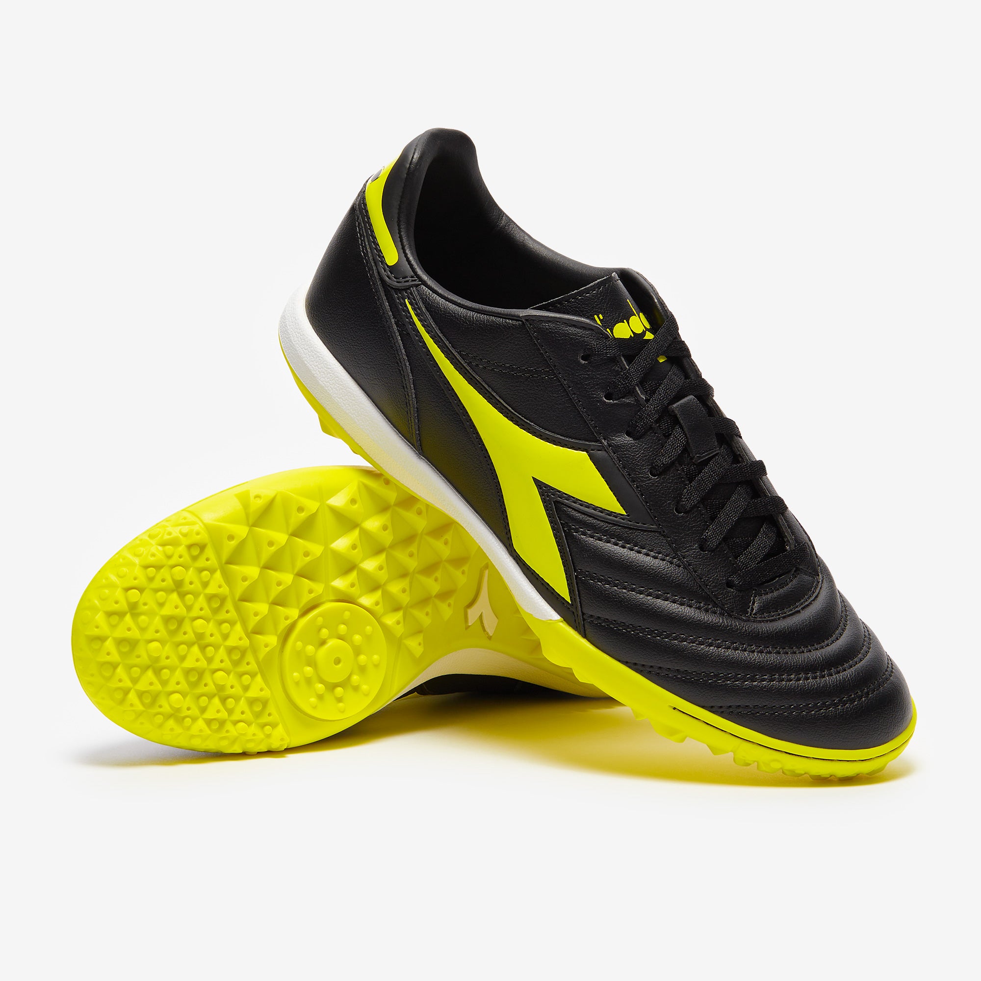 シューズ diadora brasil SC Diadora Brasil Academy TF - Black/Fluo Yellow - Adult Boots