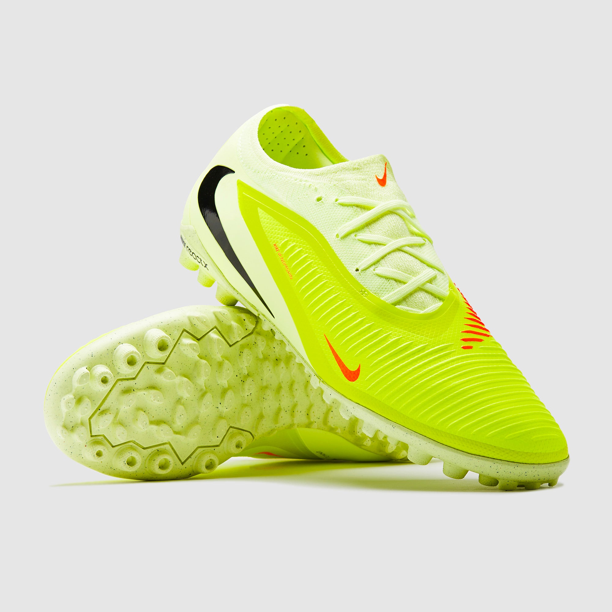 Nike ReactX Phantom 6 Pro Low Turf - Limelight/Hyper Crimson/Black
