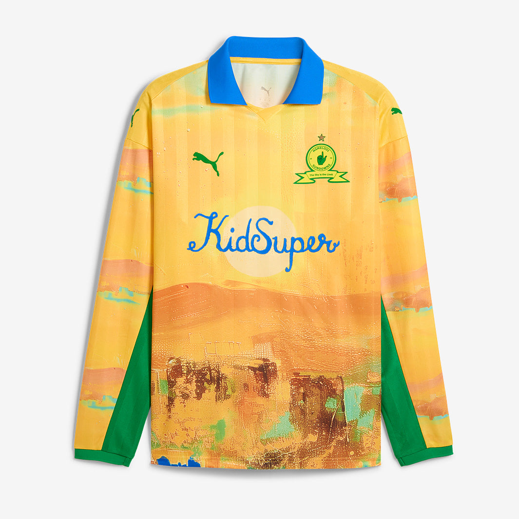 Puma Mamelodi Sundowns FC x KidSuper LS Retro Shirt - Pele Yellow