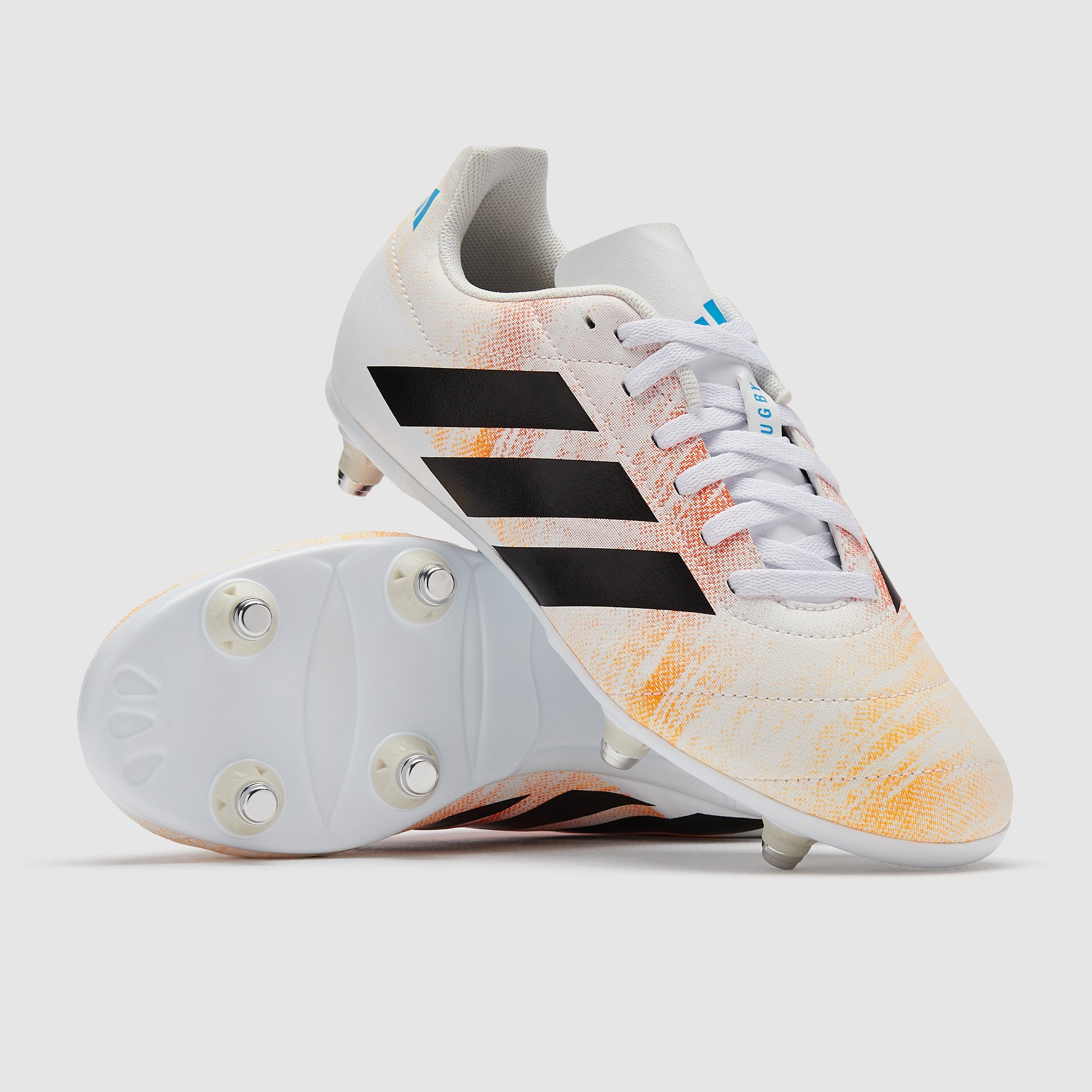 adidas Rugby Junior Soft Ground Rugby Boots - Lucid Tangerine