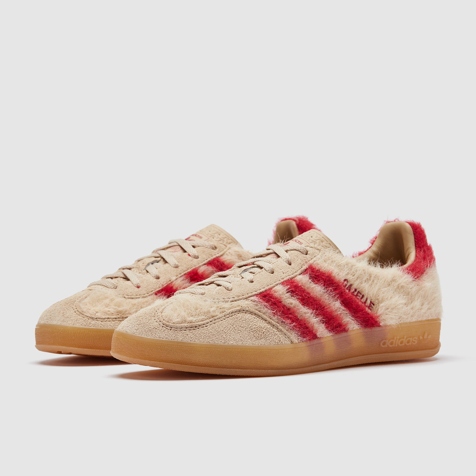 adidas Originals Womens Gazelle Bold - Magic Beige/Team Victory Red/Gum - Trainers -Womens Shoes