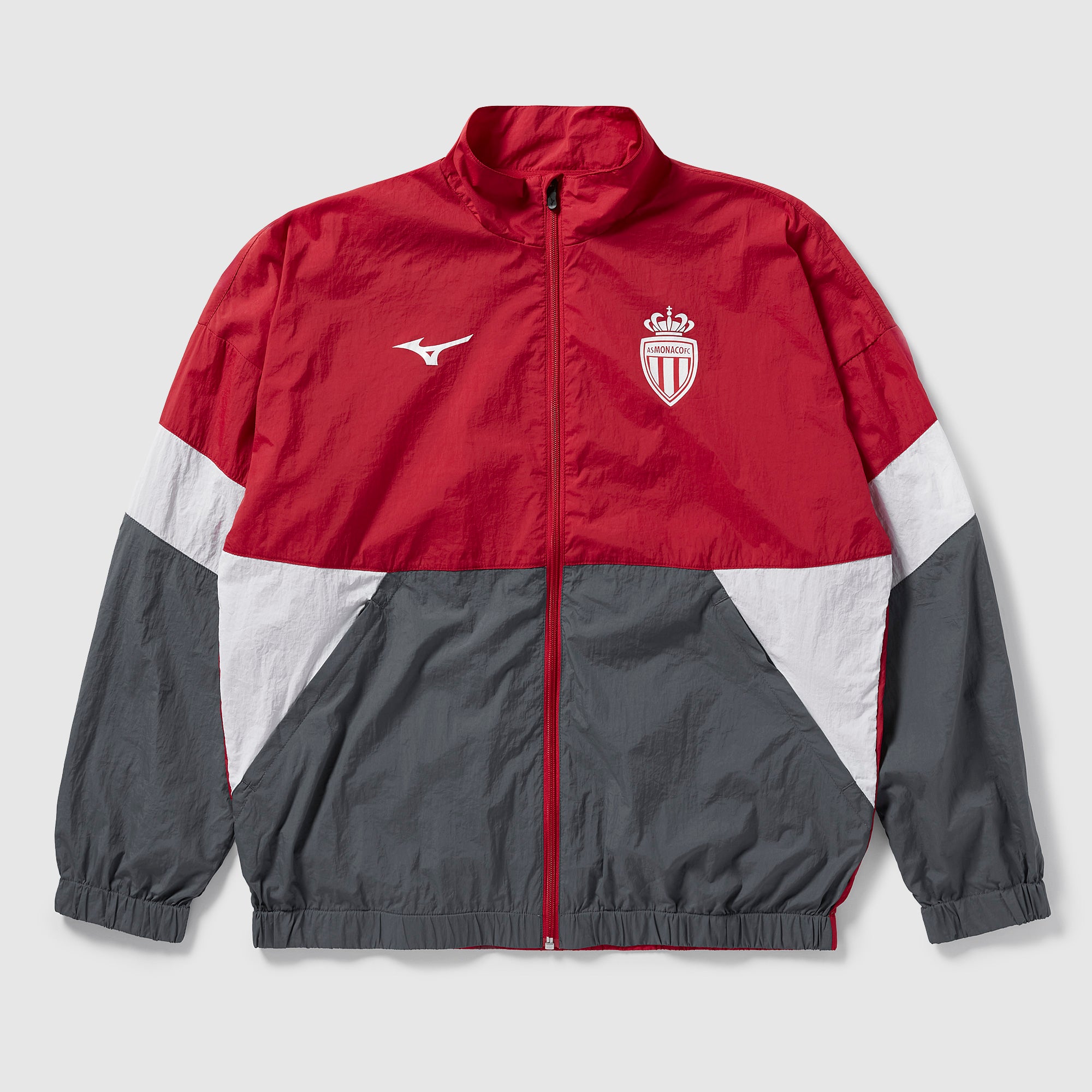 Mizuno Monaco 25/26 Pre-Match Retro Woven Jacket - Tango Red
