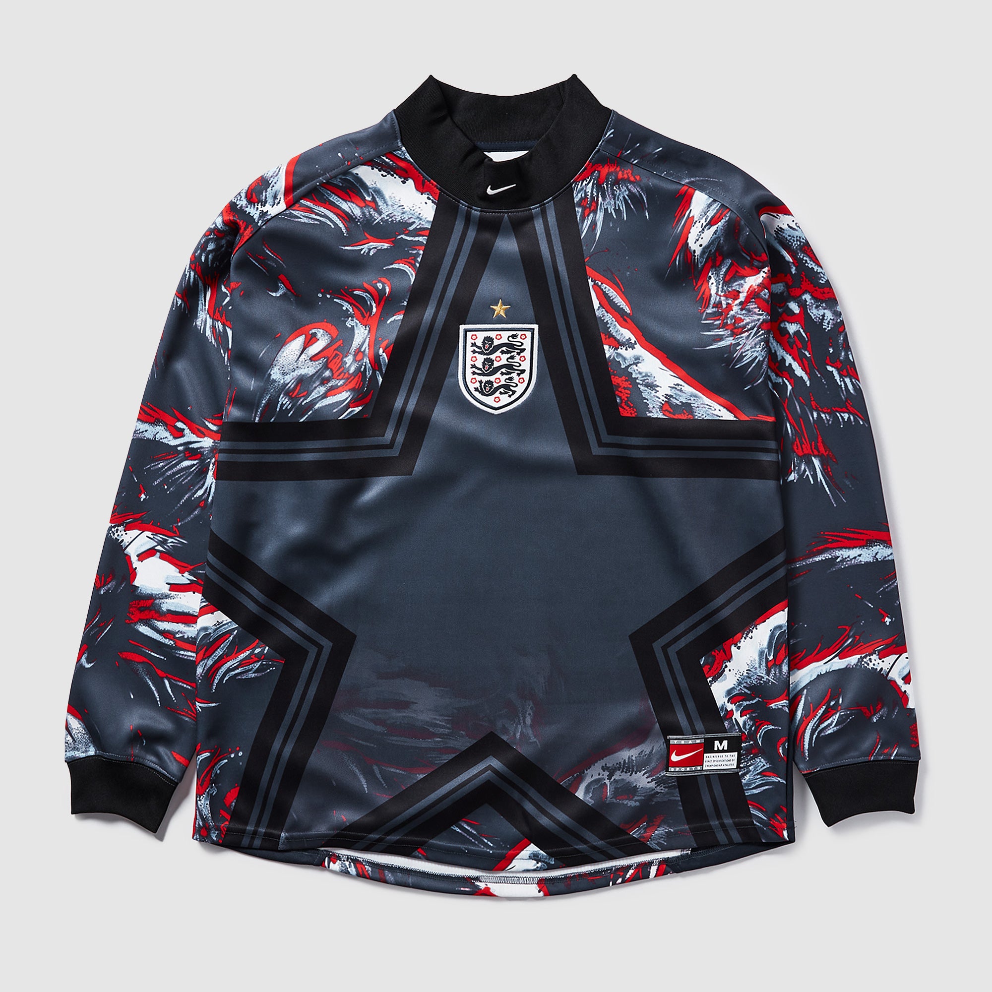 Nike England 2025 Kids Dri-FIT LS Goalkeeper Shirt - Black