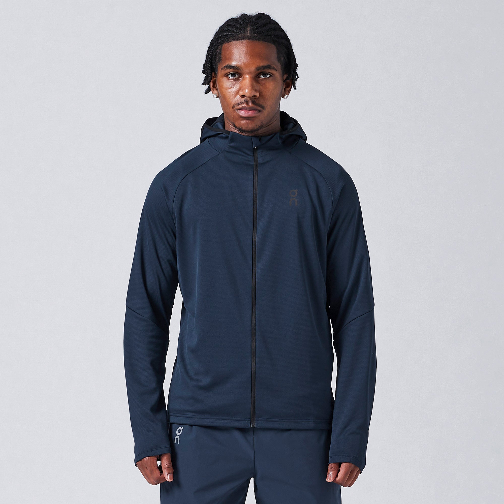 On Climate Zip Hoodie - Midnight - Tops - Mens Clothing