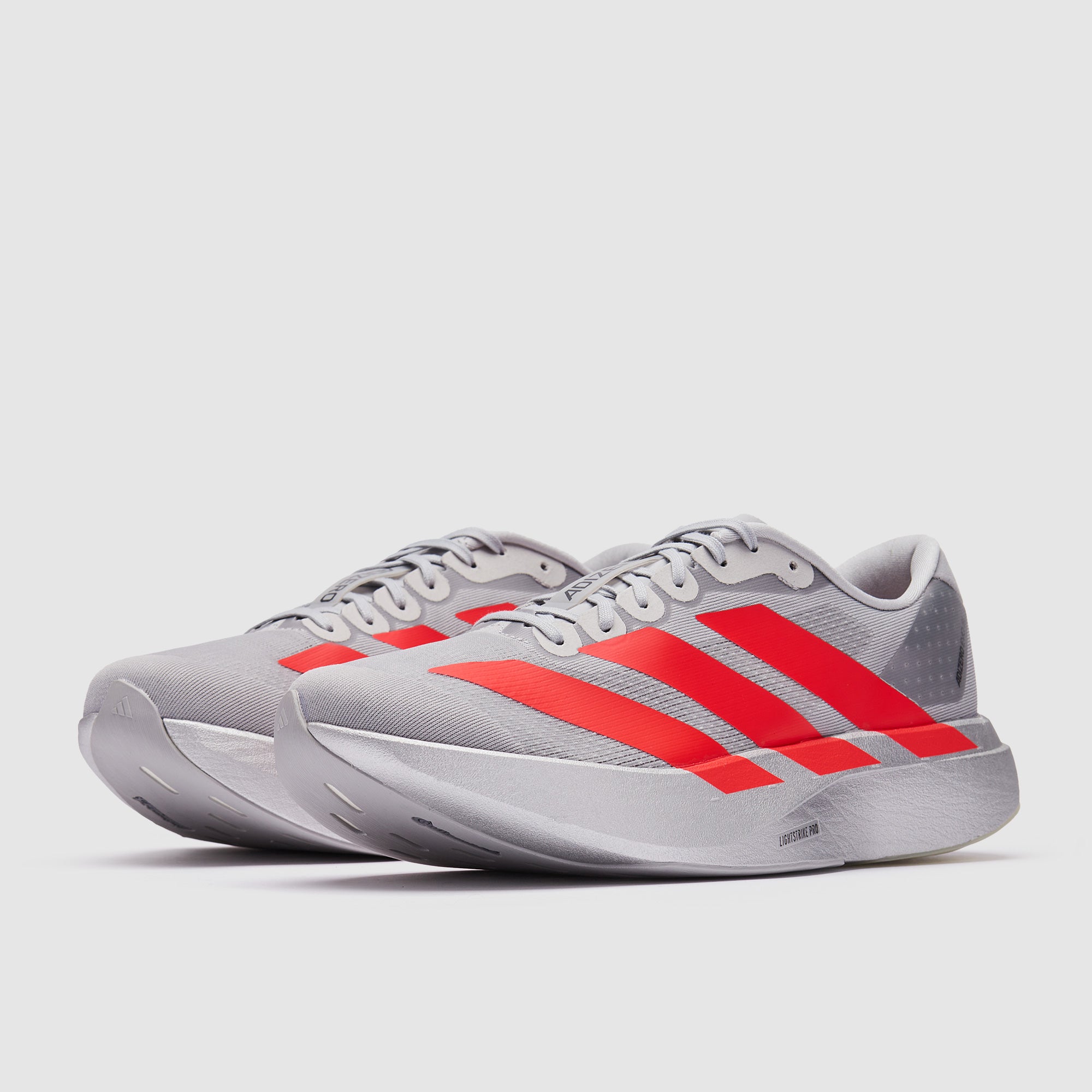 adidas adizero Evo SL - Silver Met./Lucid Red/Iron Met. - Mens Shoes