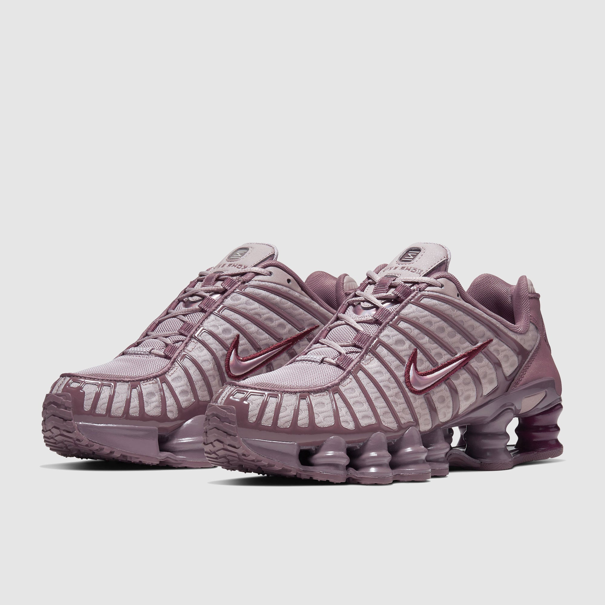 靴 (W) Nike Shox TL Pumice Night Maroon Nike Sportswear Womens Shox TL - Pumice/Night Maroon/Plum Eclipse
