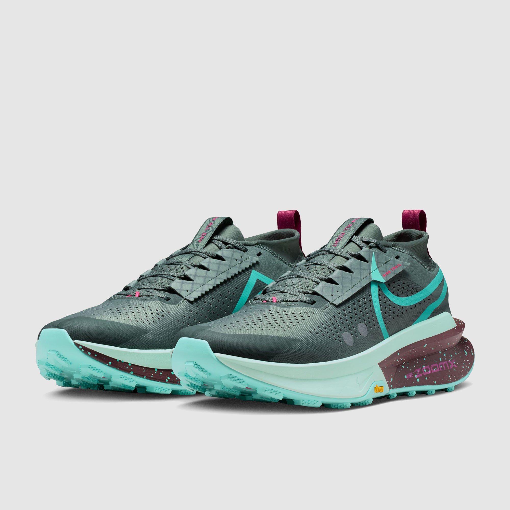 Nike Zegama 2 Trail - Clay Green/Bleached Turq/Mint Foam - Mens Shoes