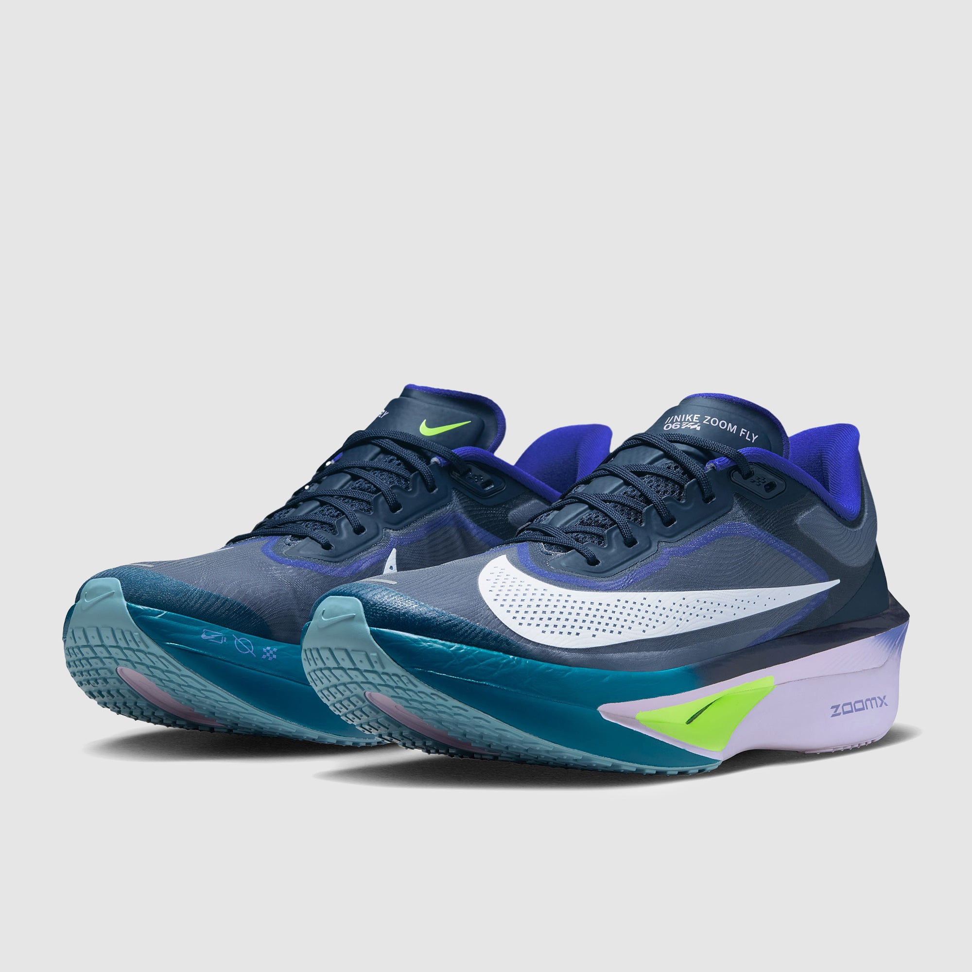 Nike Zoom Fly 6 - Obsidian/White/Persian Violet/Volt - Mens Shoes