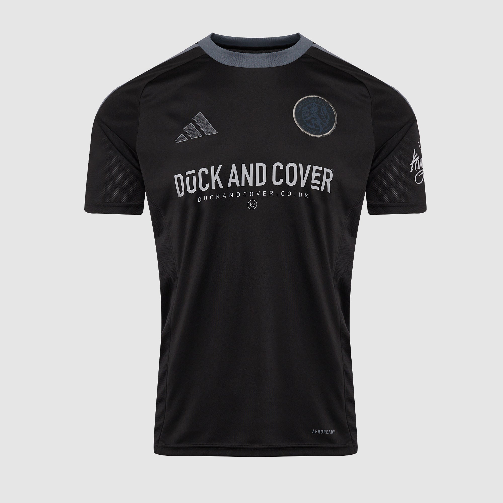 adidas Junior Macclesfield FC 25/26 SS Third Shirt - Black/Team