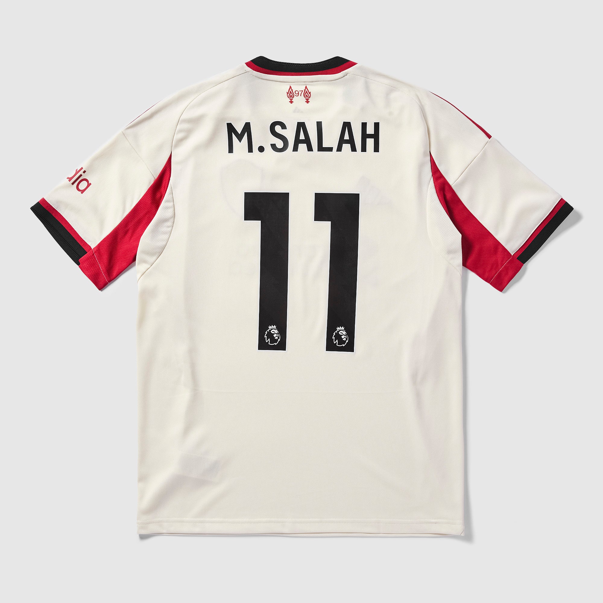adidas Liverpool 25/26 Away Shirt with M.Salah 11 - Wonder White
