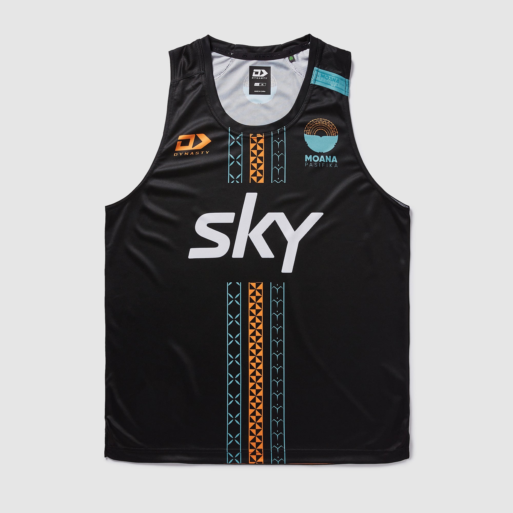 Dynasty Moana Pasifika 2026 Training Singlet - Black - Mens Replica