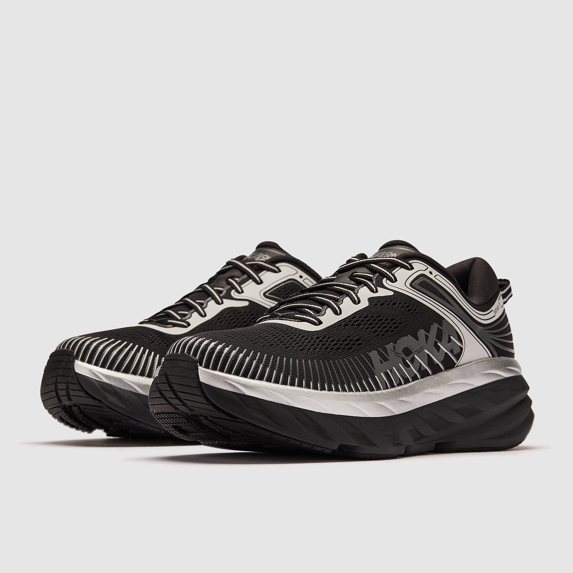 Hoka Bondi 7 - Black/Stardust - Trainers - Mens Shoes