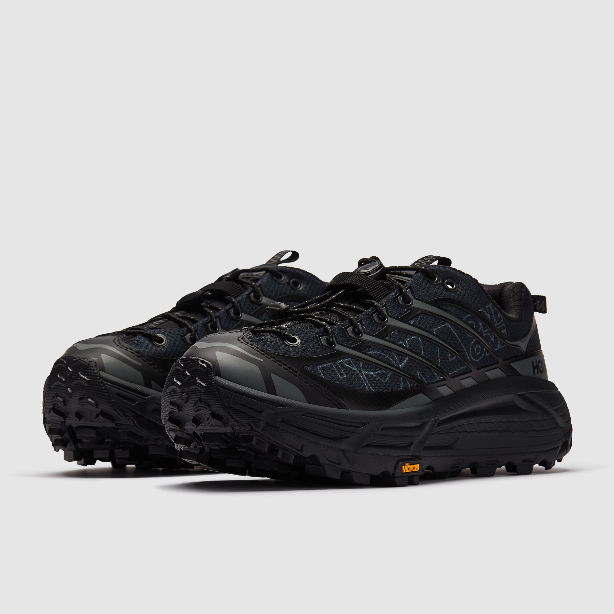 Hoka Mafate Three2 Wordmark - Black/Outer Orbit - Trainers - Mens
