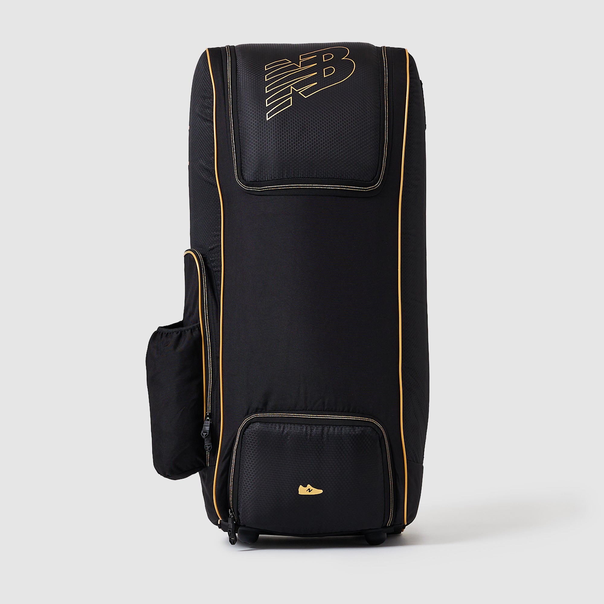New Balance 800 Combo Wheelie Duffle Bag - Black/Gold - Bags & Luggage