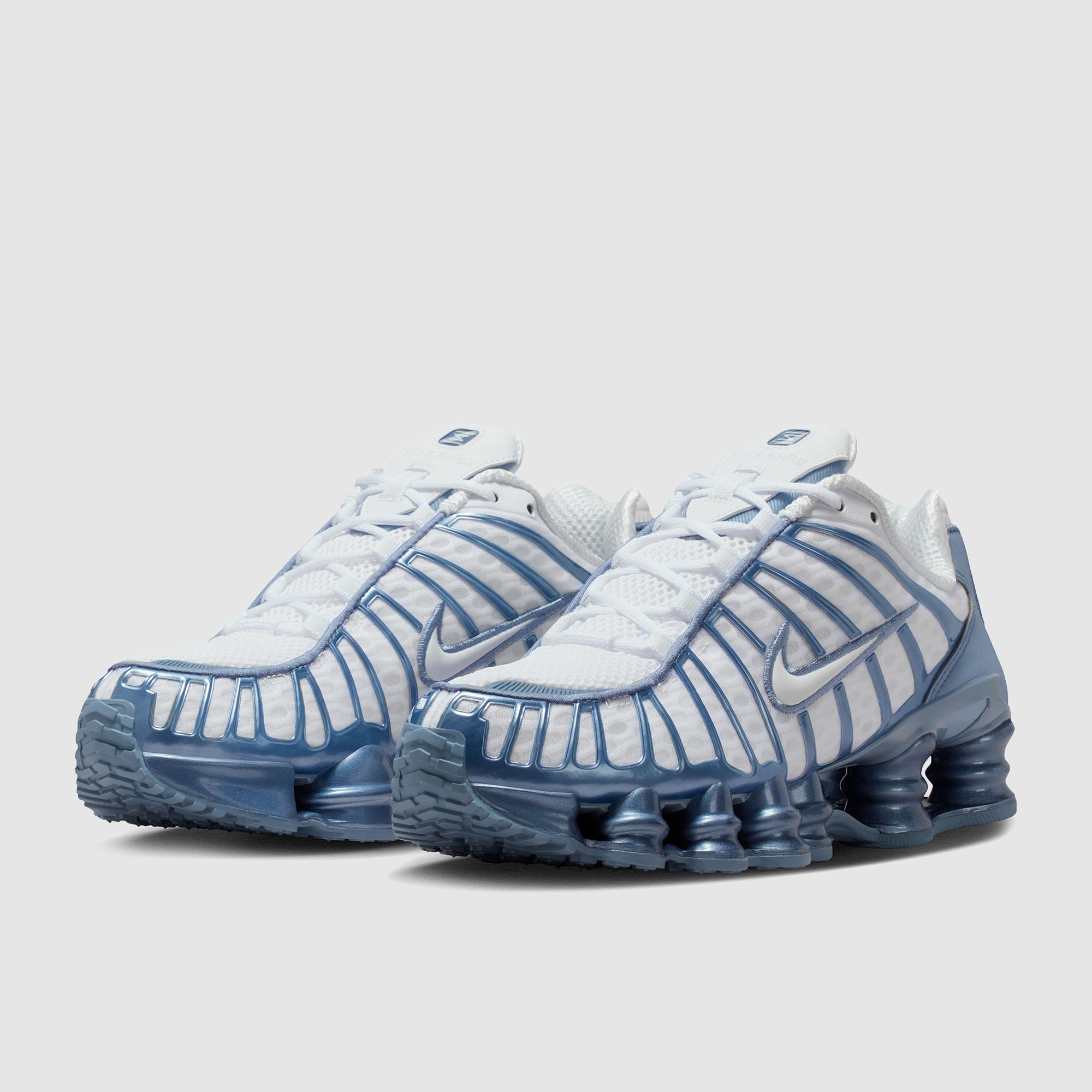 新品Nike Women's Shox TL 24cm Nike Sportswear Womens Shox TL - White/Work Blue - Trainers