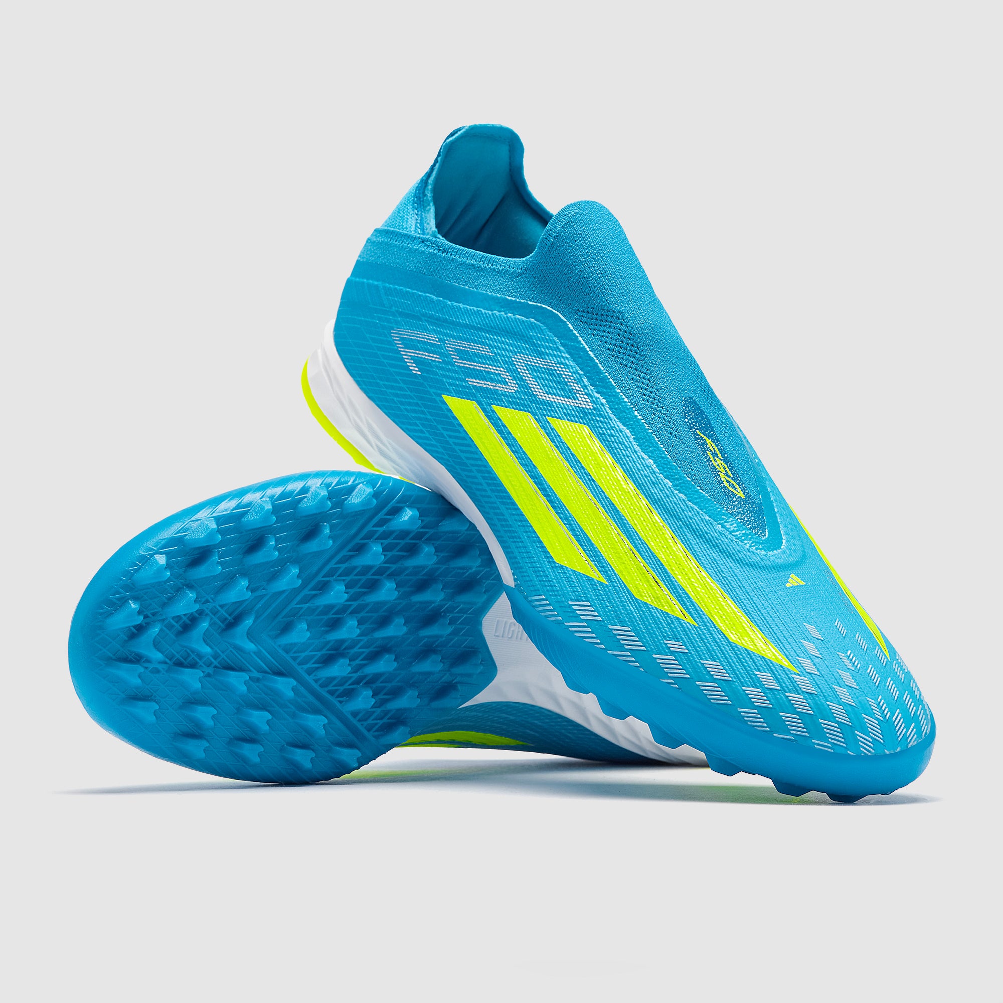 adidas F50 Pro Laceless Turf - Lucid Ray Blue/Team Solar Yellow