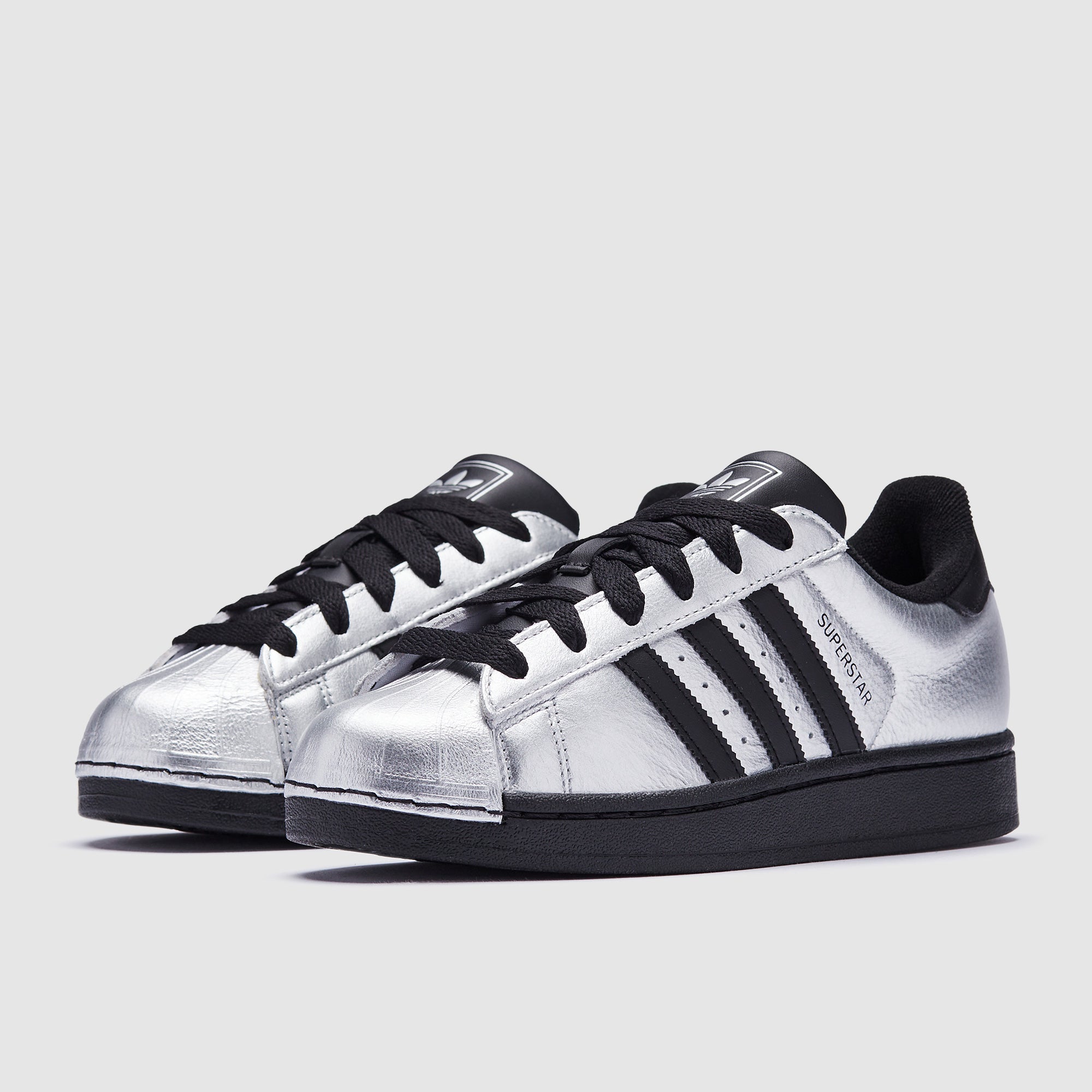 adidas Originals Womens Superstar II - Silver Metallic/Core Black -  Trainers