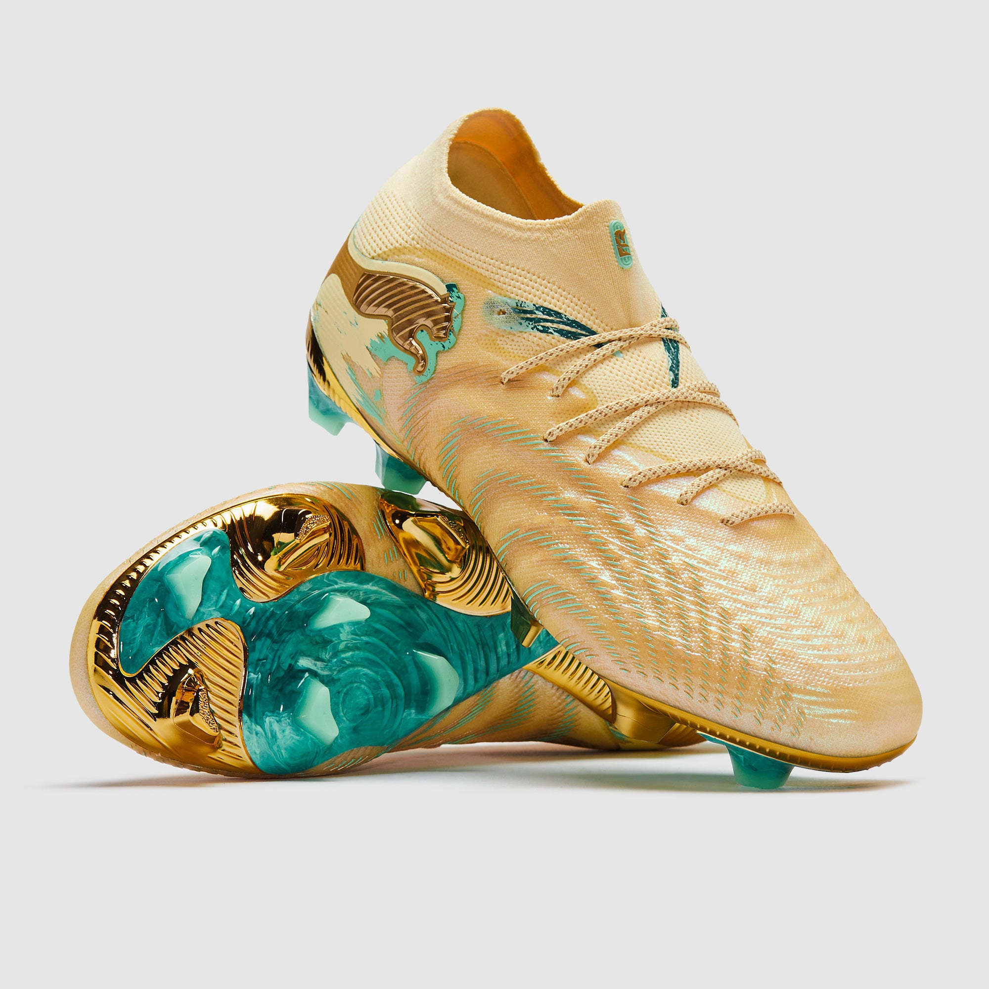 Puma Future 9 Ultimate Firm Ground - Creamy Vanilla/Puma Gold/Mint