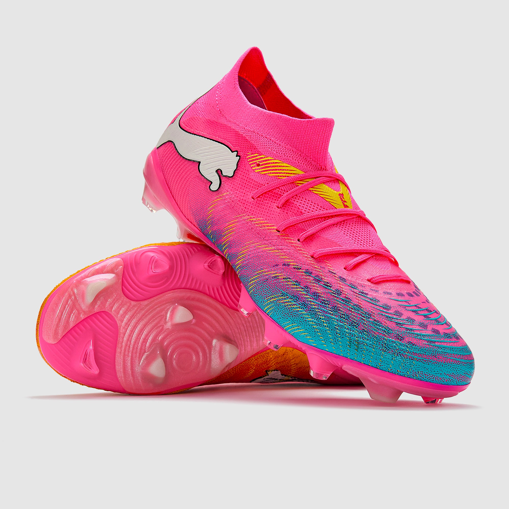 Puma Future 9 Match Firm Ground - Poison Pink/Sun Stream/Bright