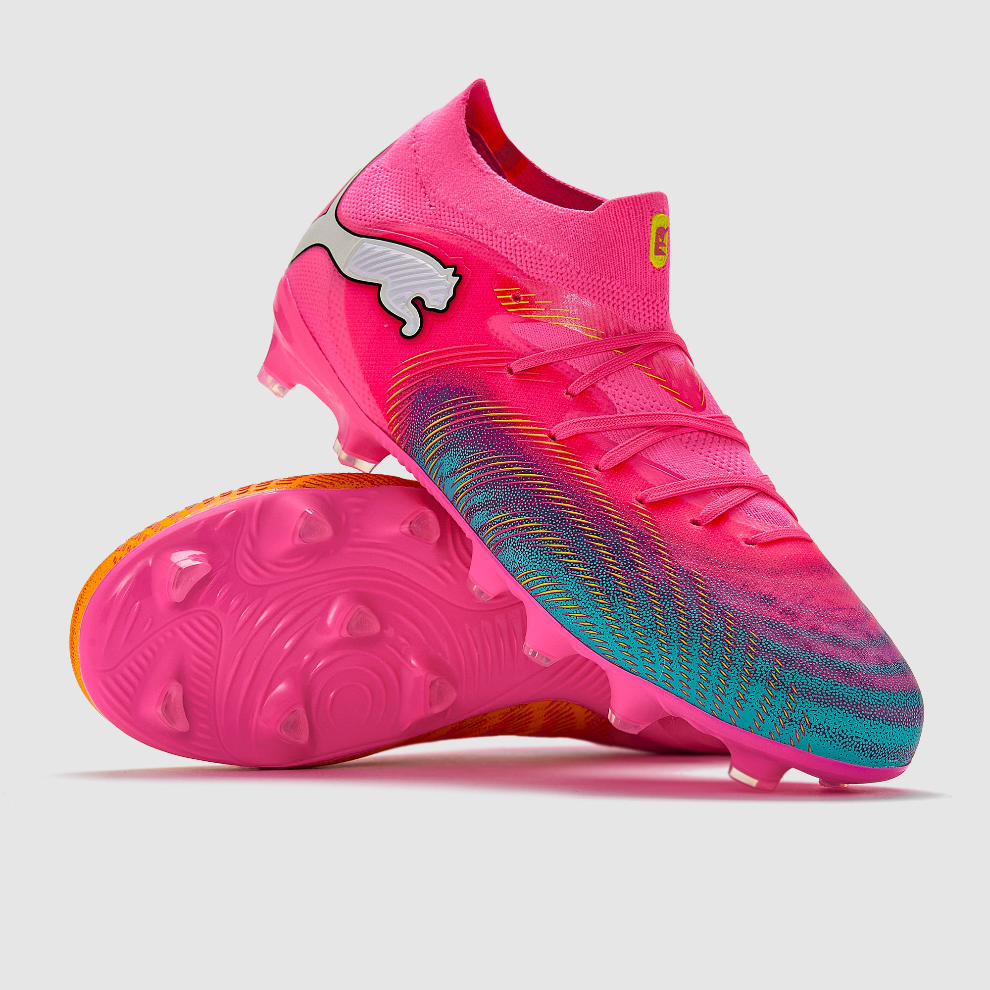 Puma Kids Future 9 Pro Firm Ground - Poison Pink/Sun Stream/Bright