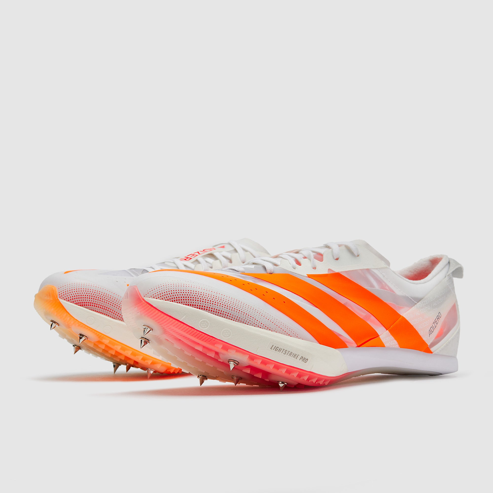 adidas adizero Finesse - Ftwr White/Lucid Orange/Lucid Red - Mens