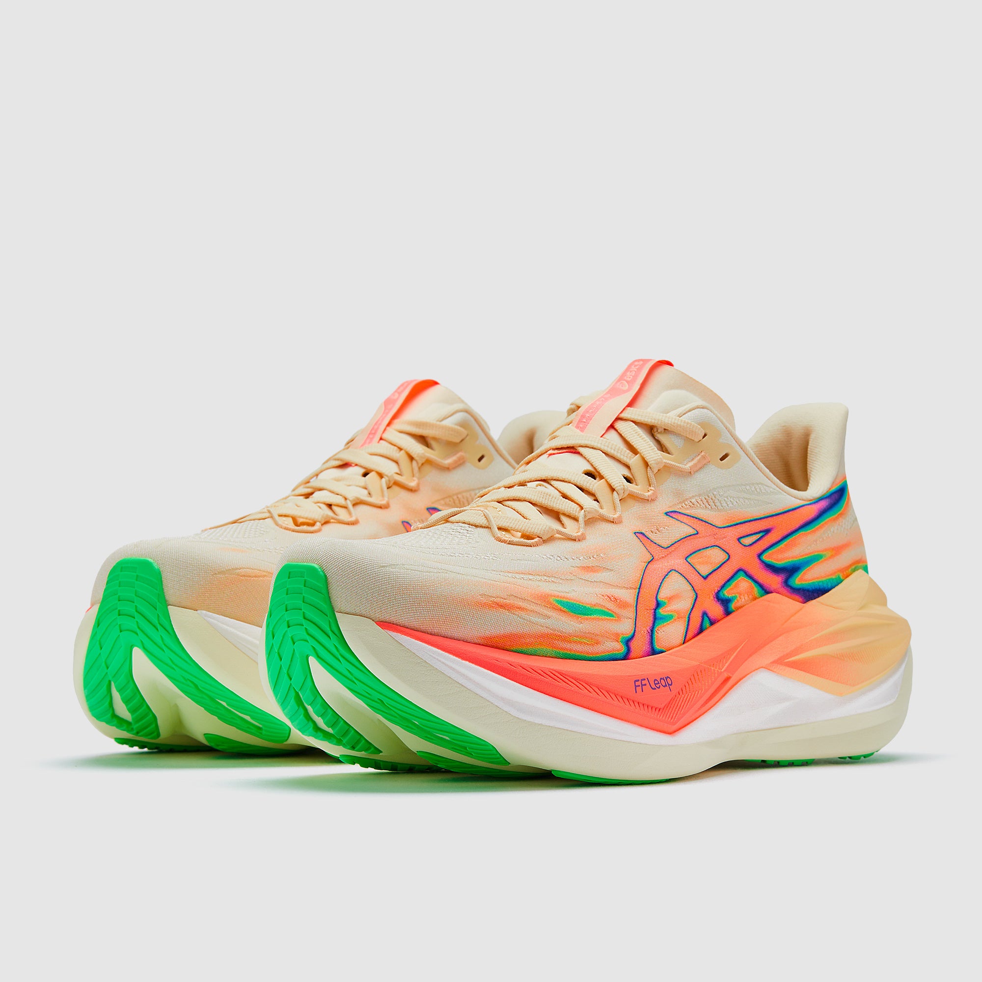 すずらん（感謝）/6 Asics Superblast 3 - Seashell/Sun Coral - Mens Shoes