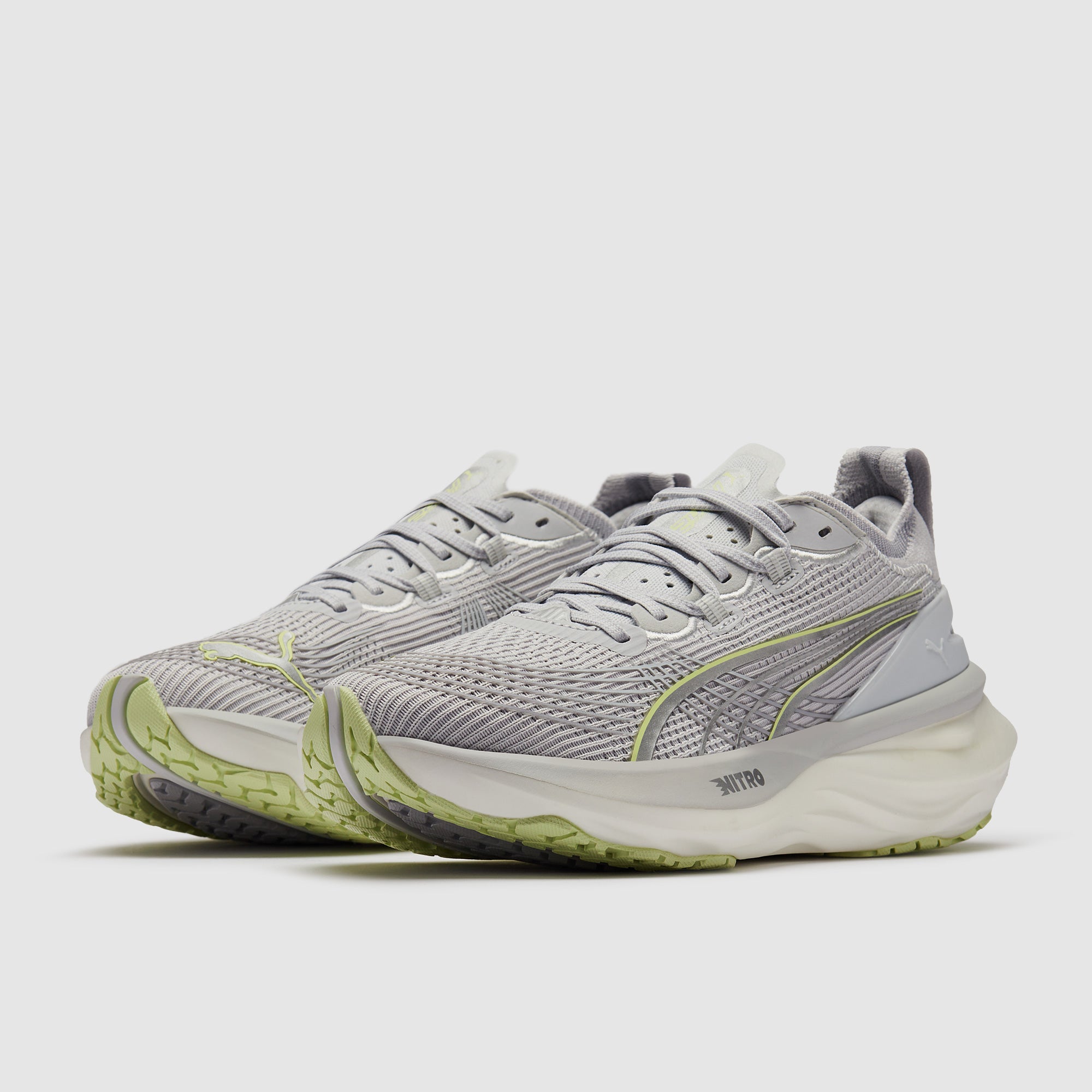 Puma Womens ForeverRun Nitro 2 - Silver Mist/Apple Spritz - Womens