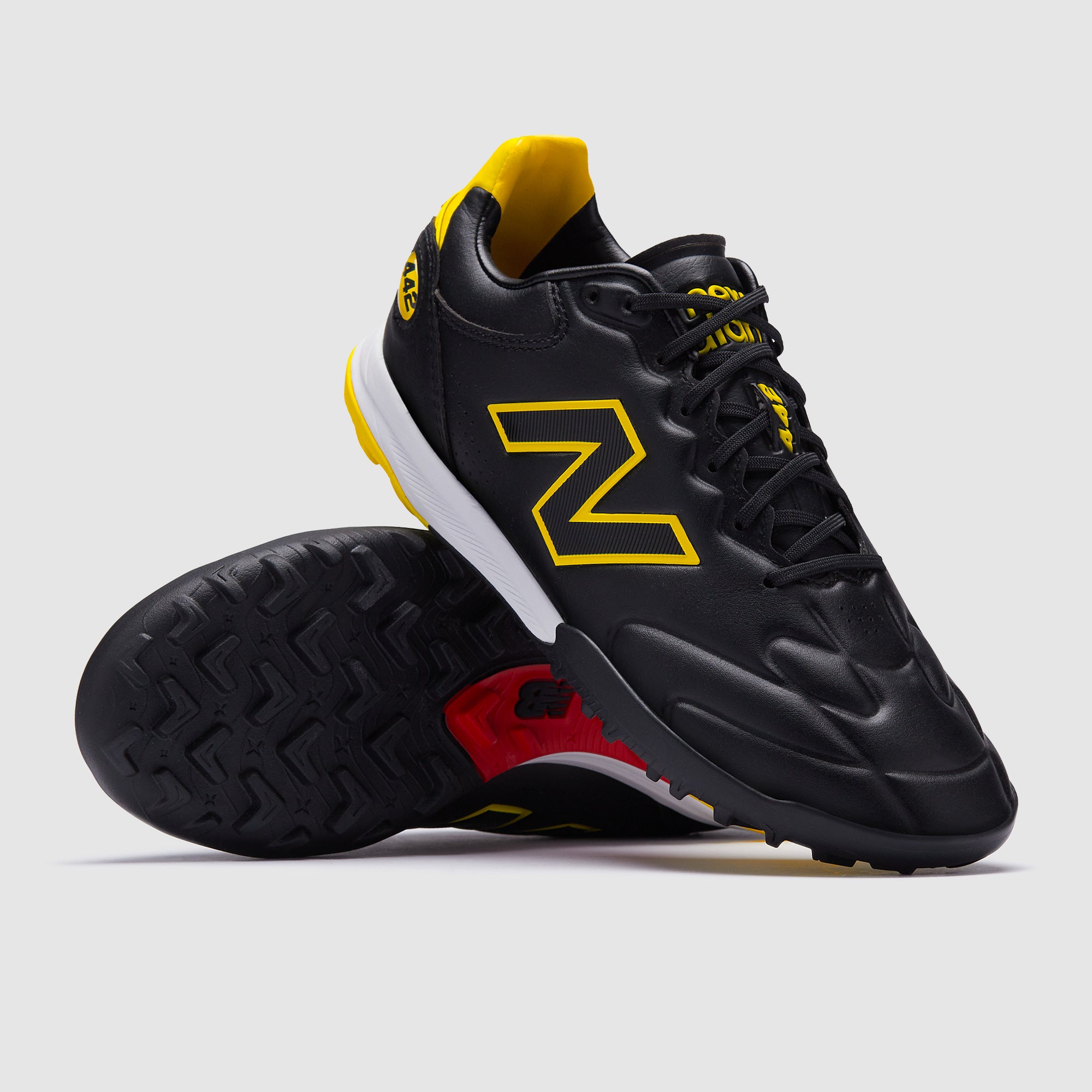 New Balance 442 V3 Elite Turf - Black/Punch Yellow/Fire Cracker