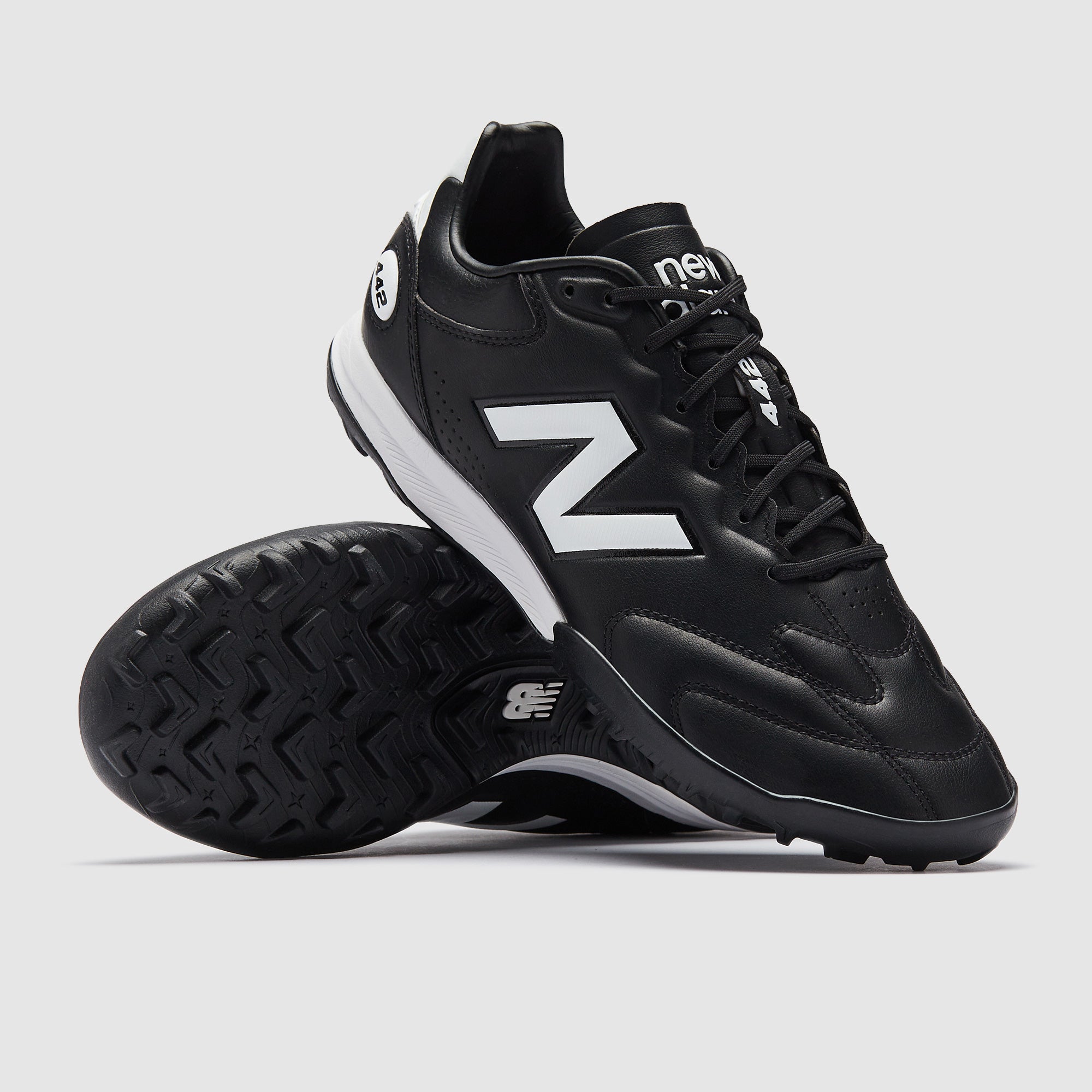 New Balance 442 V3 Pro Turf - Black/White/Fire Cracker - Adult Boots