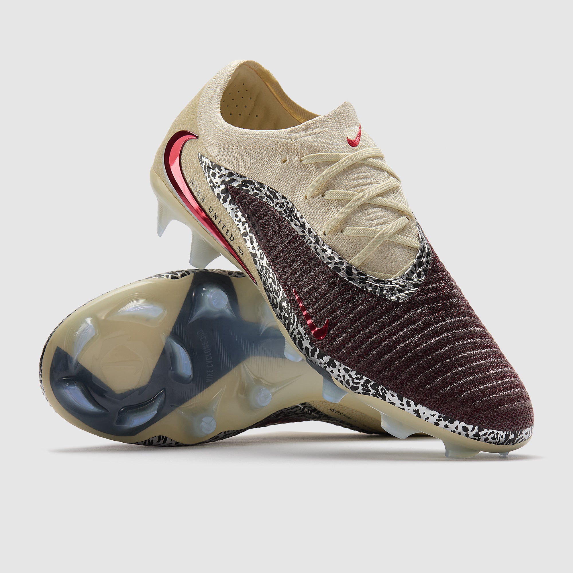 Nike Phantom 6 Low Elite Firm Ground - Burgundy Crush/Univ Red