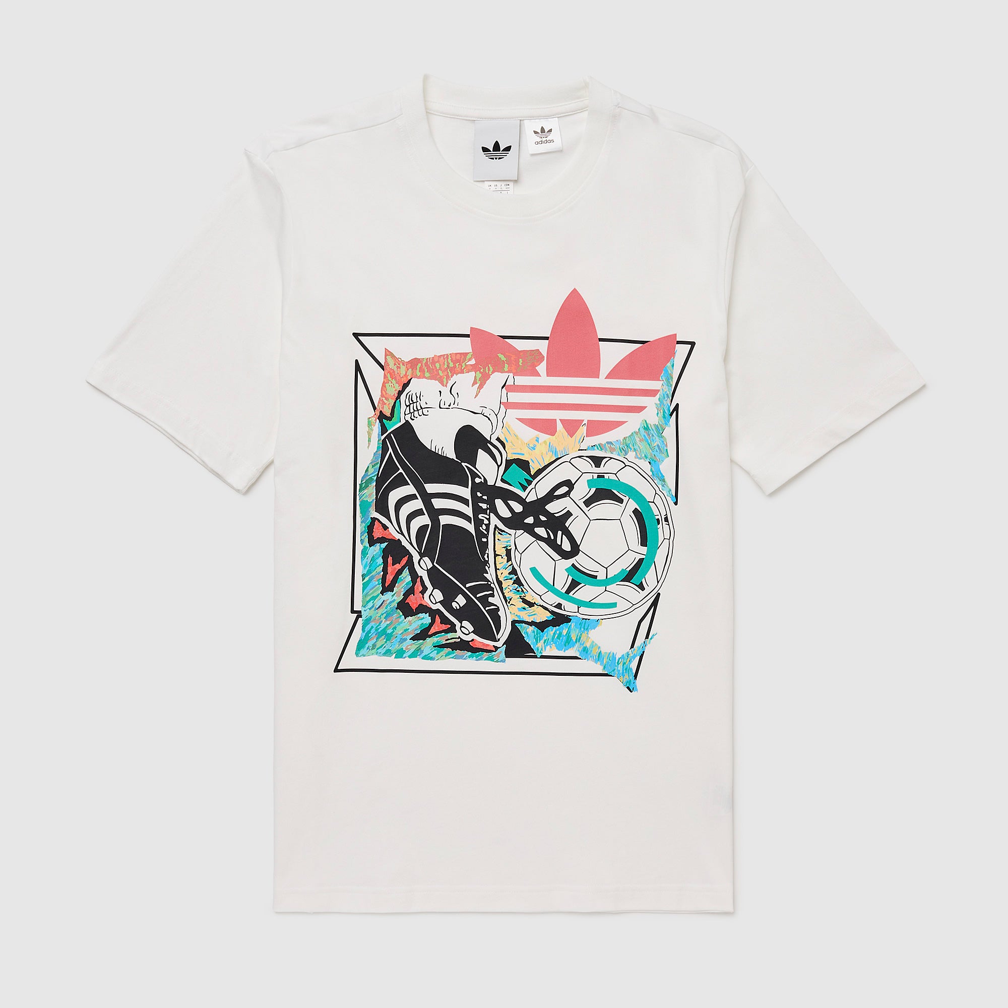 adidas Originals Archive Anime Football Graphic T-Shirt - White