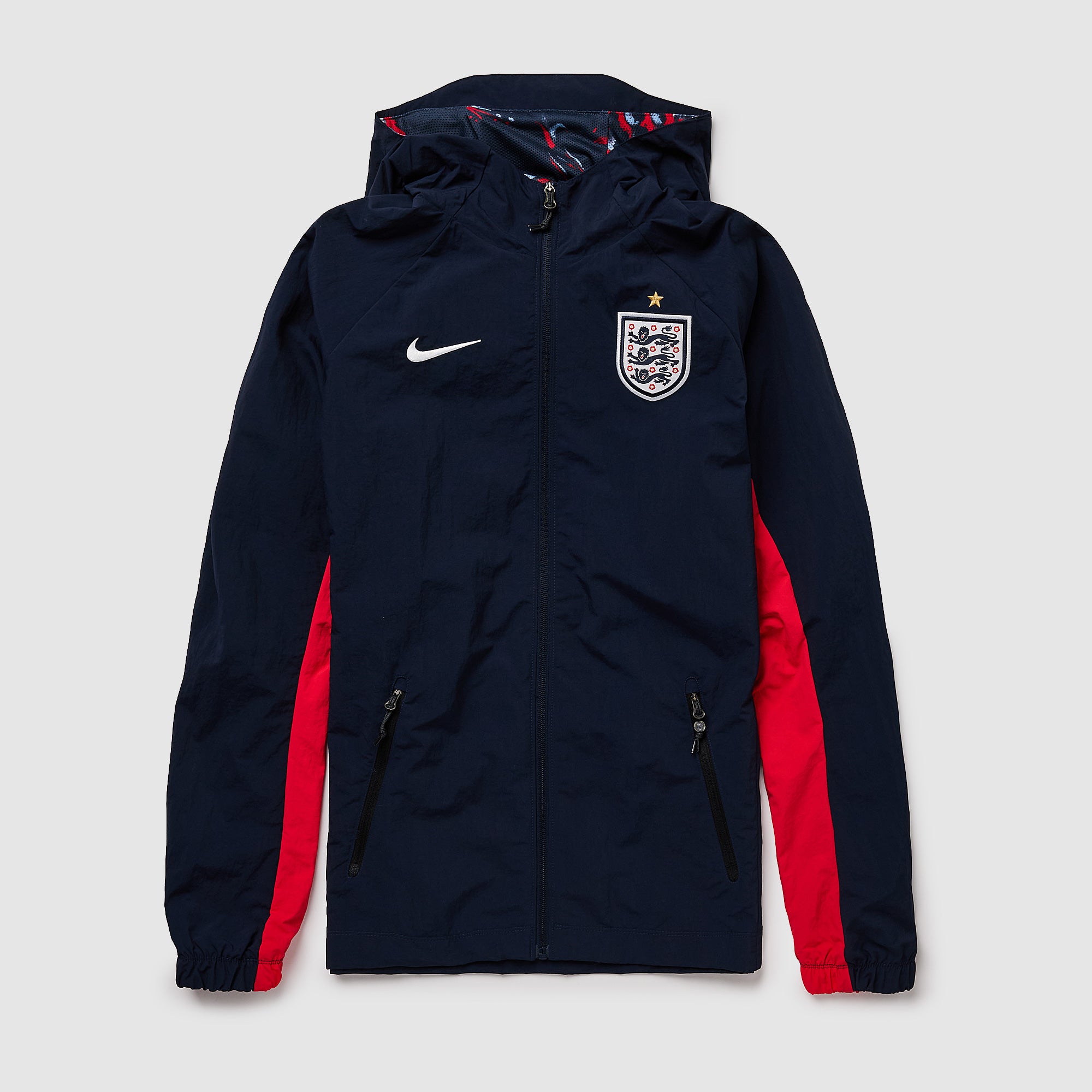 Nike England 2026 AWF Woven Jacket - Obsidian/Speed Red/White