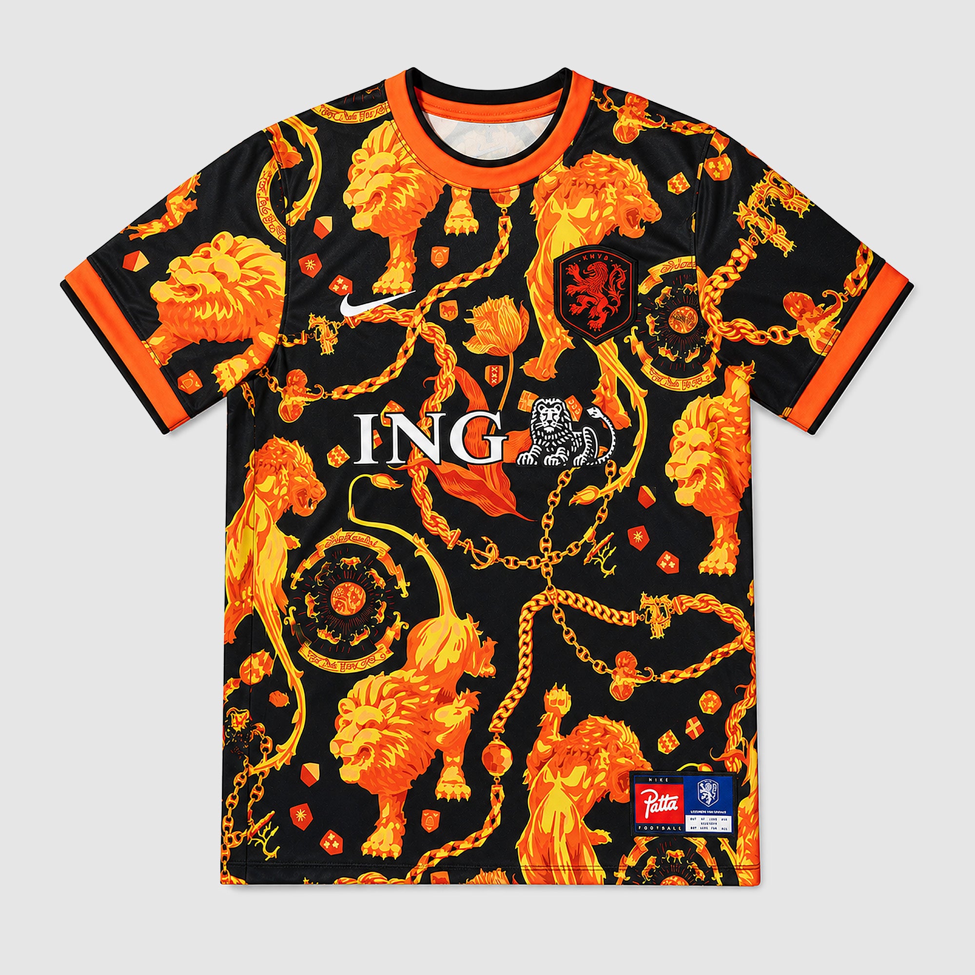 Nike Netherlands 2026 Womens Dri-FIT Pre-Match Shirt - Black/White