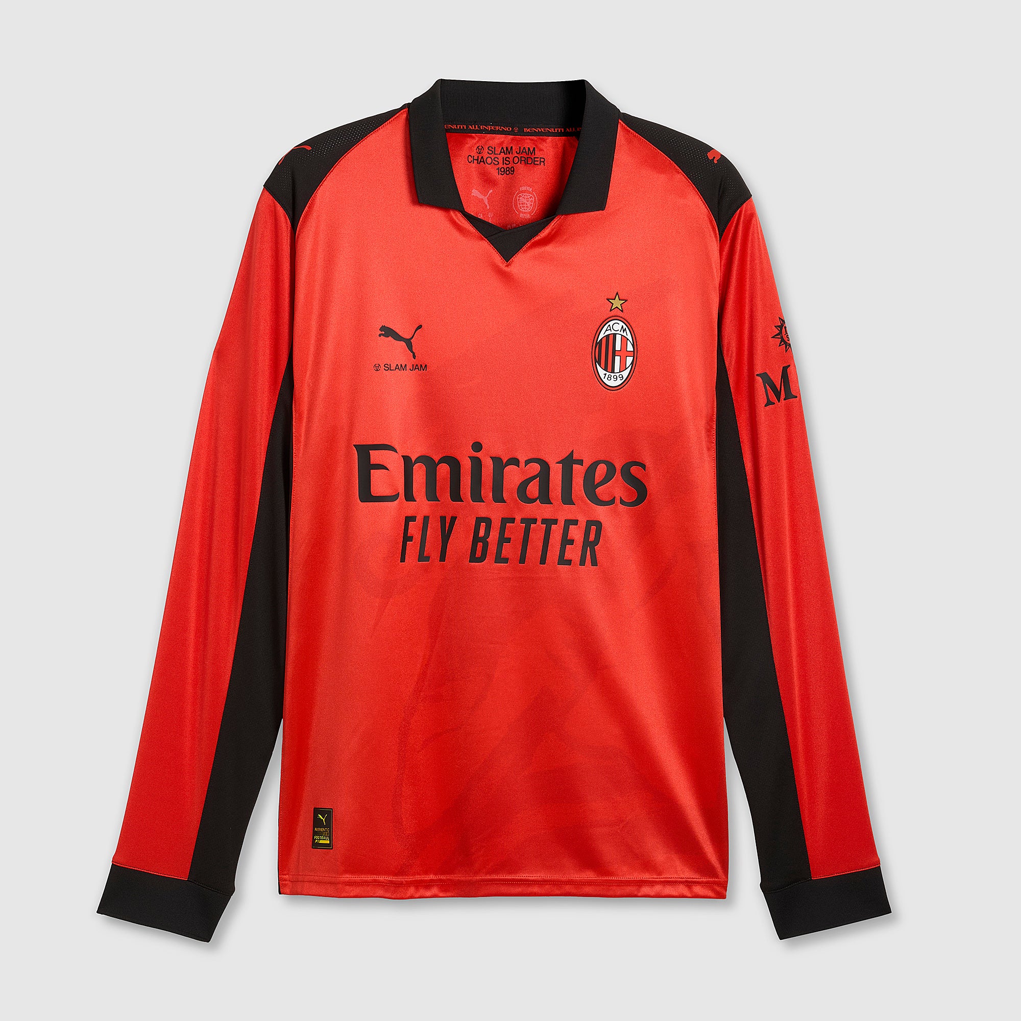PUMA AC Milan 長袖シャツ Lサイズ Puma AC Milan 25/26 x Slam Jam LS Shirt - For All Time Red - Mens