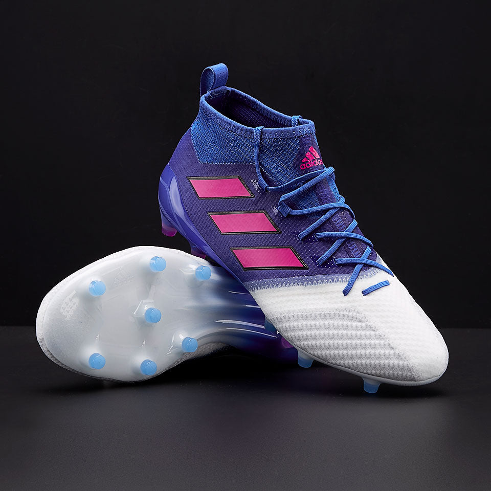 adidas ACE 17.1 Primeknit FG - Mens Boots - Firm Ground - Blue